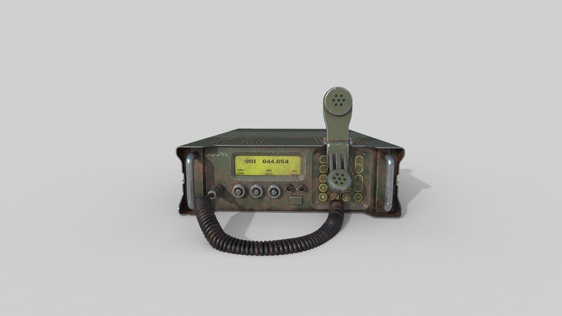 military Radio Low-poly 3D model_1