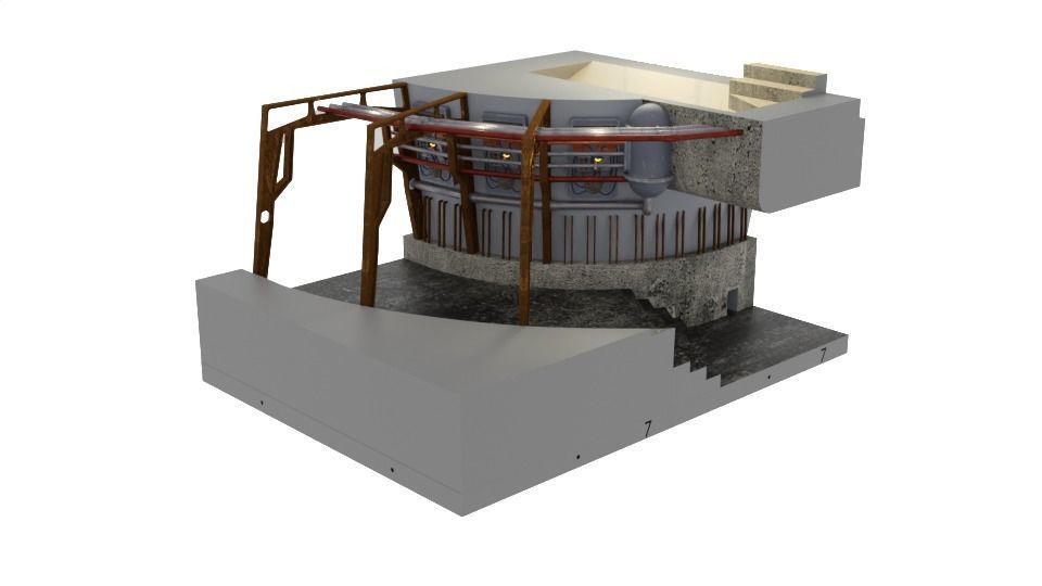 Jabbas Throne Room - Set 8 - Boiler Room 1-12 scale Blackseries  3D print model_10