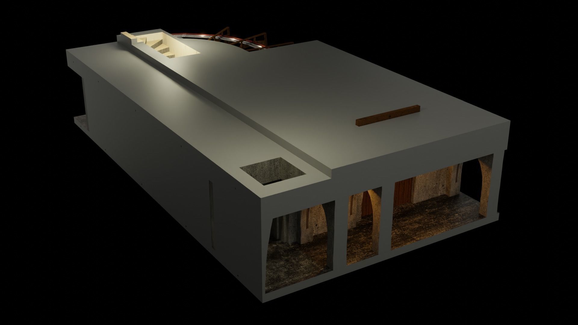 Jabbas Throne Room - Set 8 - Boiler Room 1-12 scale Blackseries  3D print model_15