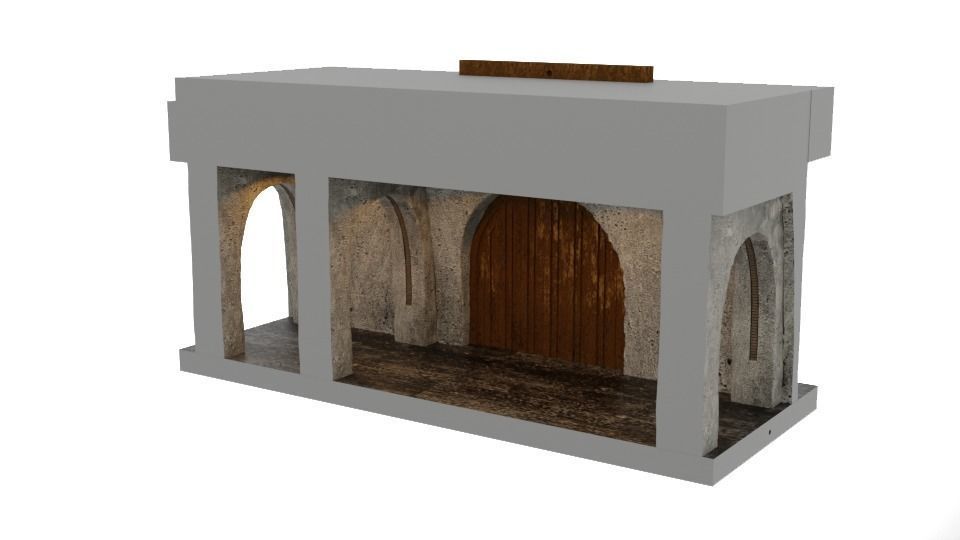 Jabbas Throne Room - Set 8 - Boiler Room 1-12 scale Blackseries  3D print model_14