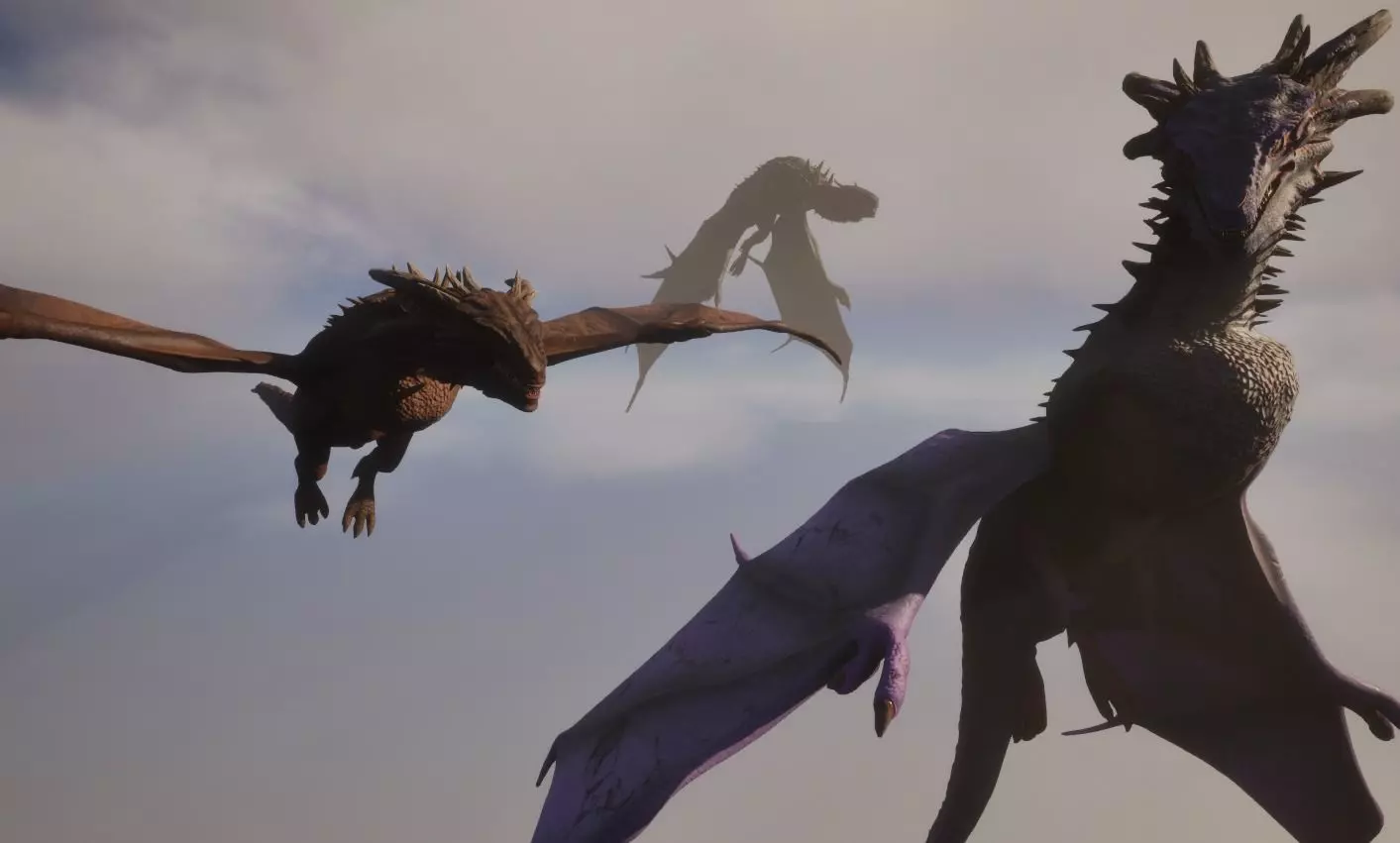 Wyvern Realistic Low-poly 3D model