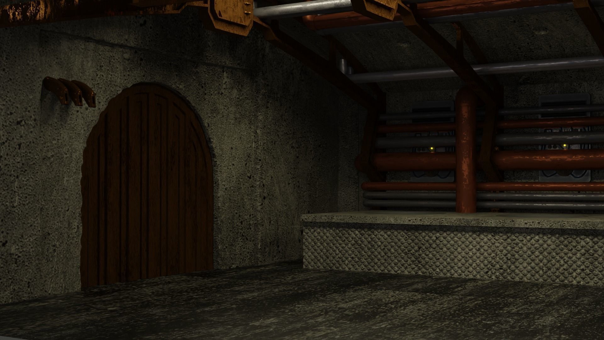 Jabbas Throne Room - Set 8 - Boiler Room 1-18 scale Kenner 3D print model_18