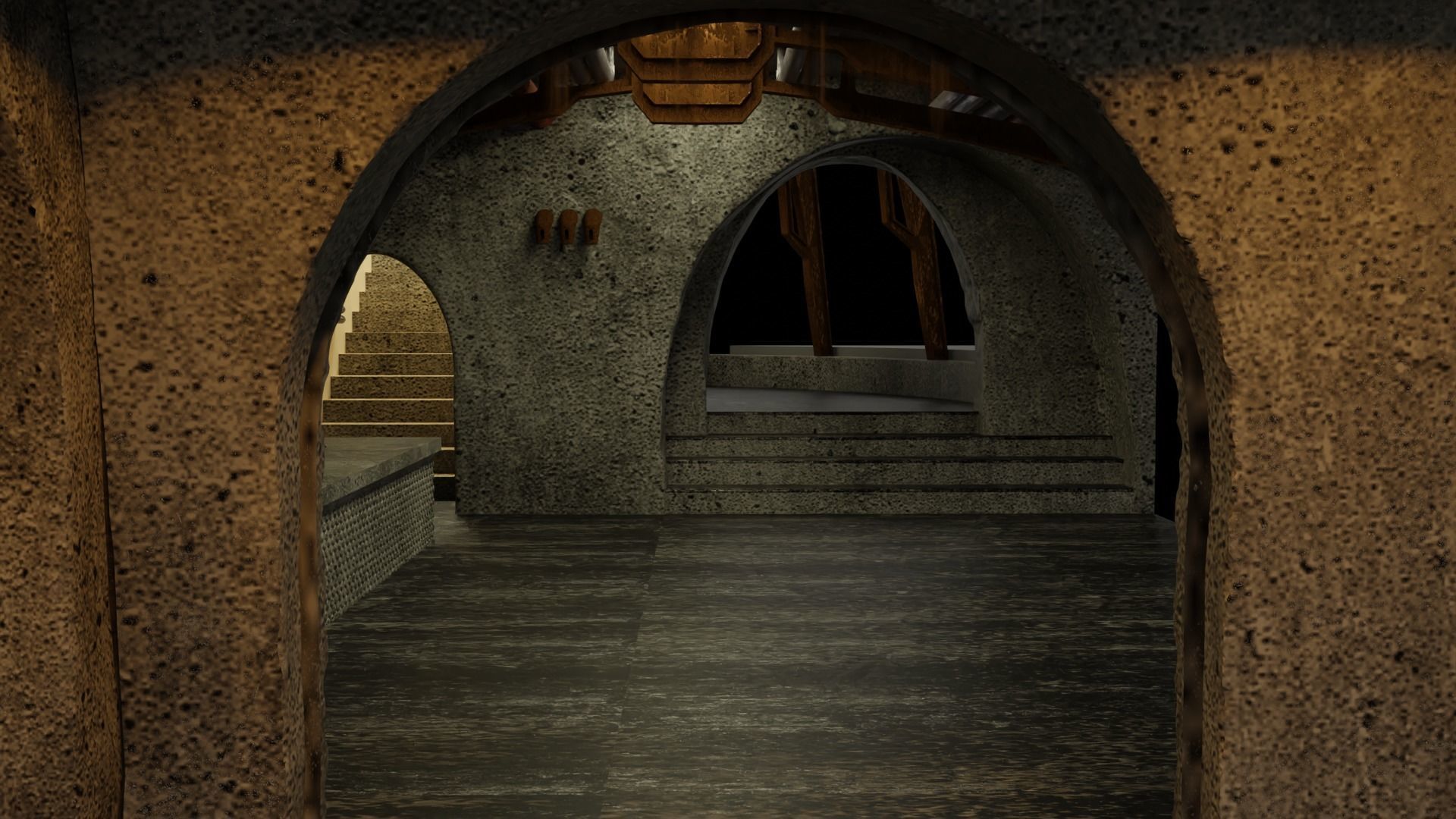 Jabbas Throne Room - Set 8 - Boiler Room 1-18 scale Kenner 3D print model_20