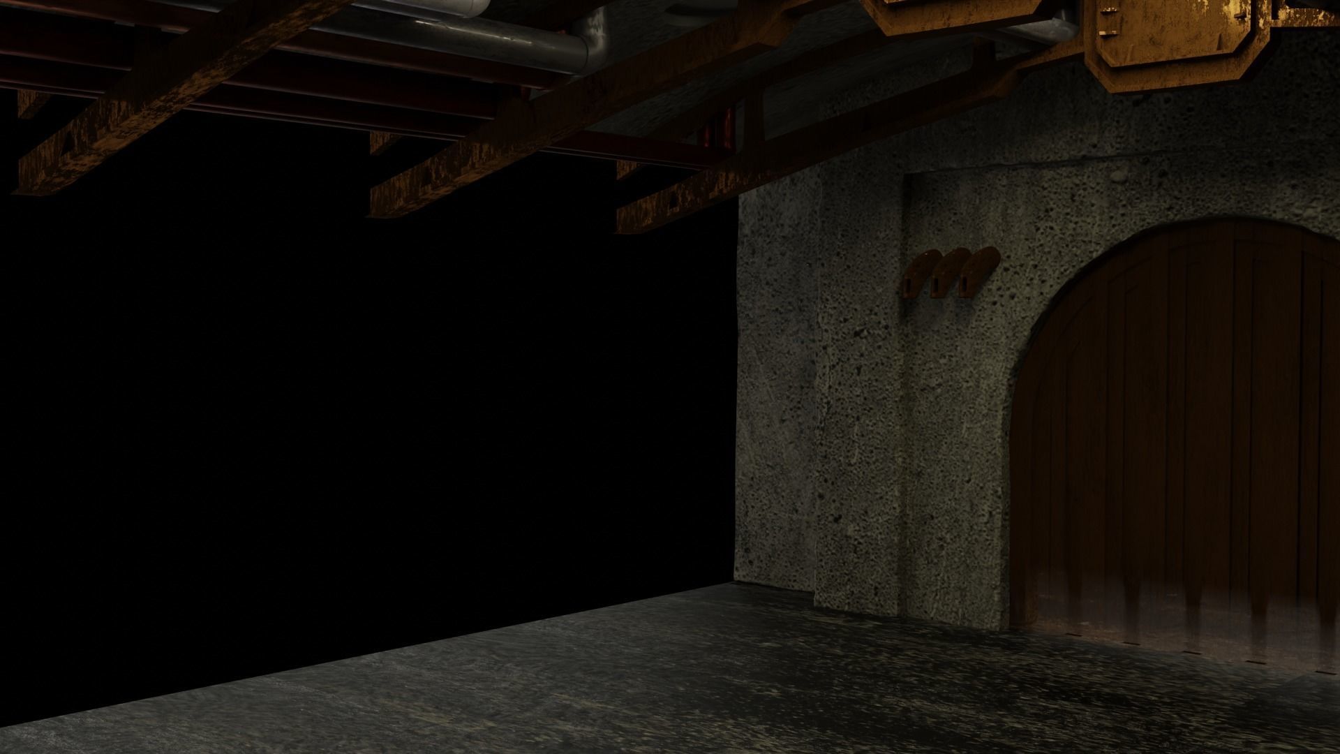 Jabbas Throne Room - Set 8 - Boiler Room 1-18 scale Kenner 3D print model_24