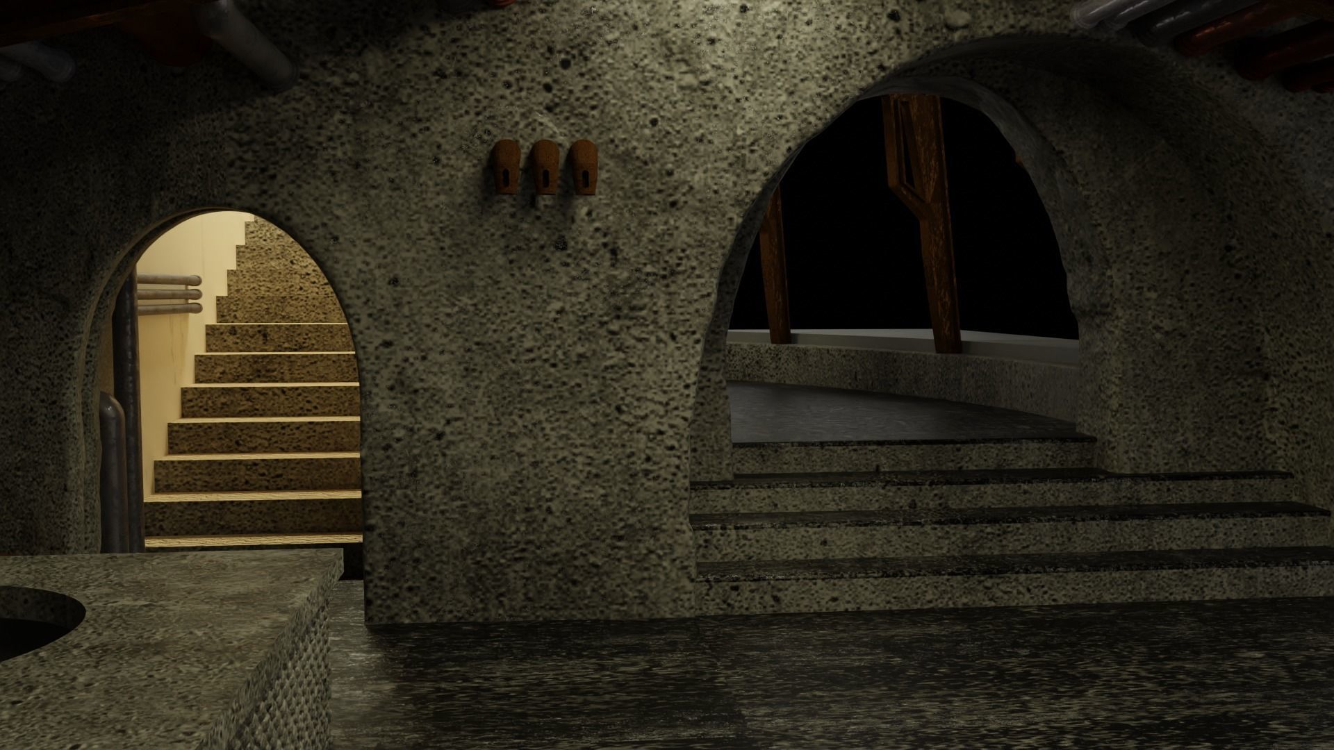 Jabbas Throne Room - Set 8 - Boiler Room 1-18 scale Kenner 3D print model_16