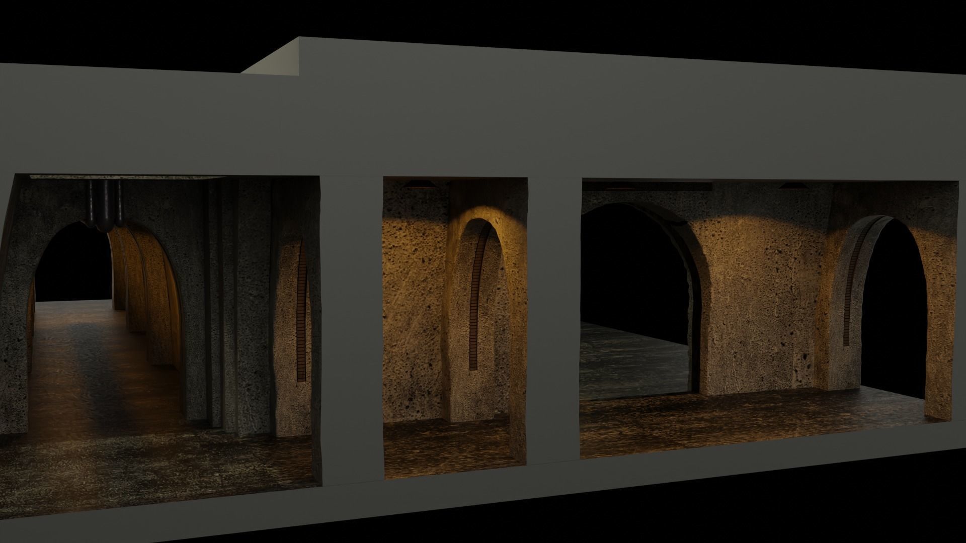 Jabbas Throne Room - Set 8 - Boiler Room 1-18 scale Kenner 3D print model_22