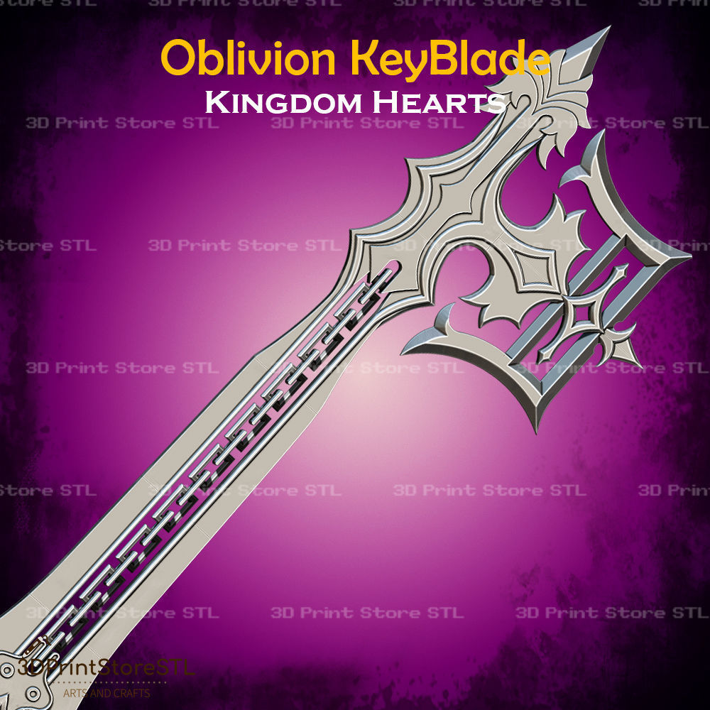 Oblivion KeyBlade Cosplay Kingdom Hearts - STL File 3D model 3D ...