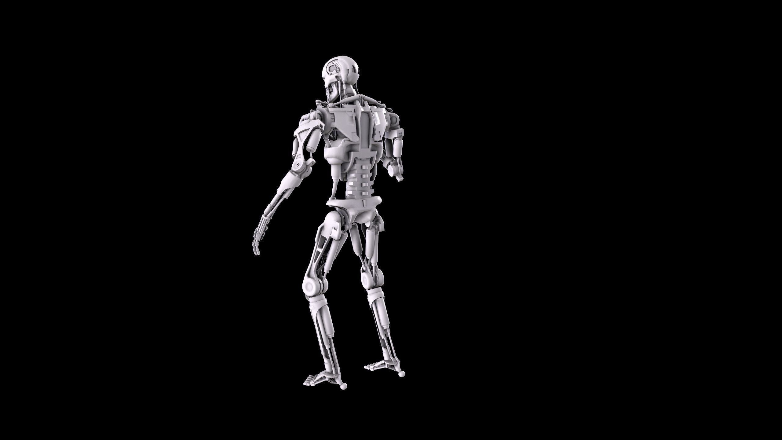 Terminator T-800 Endoskeleton Pose 1 3D print model_12
