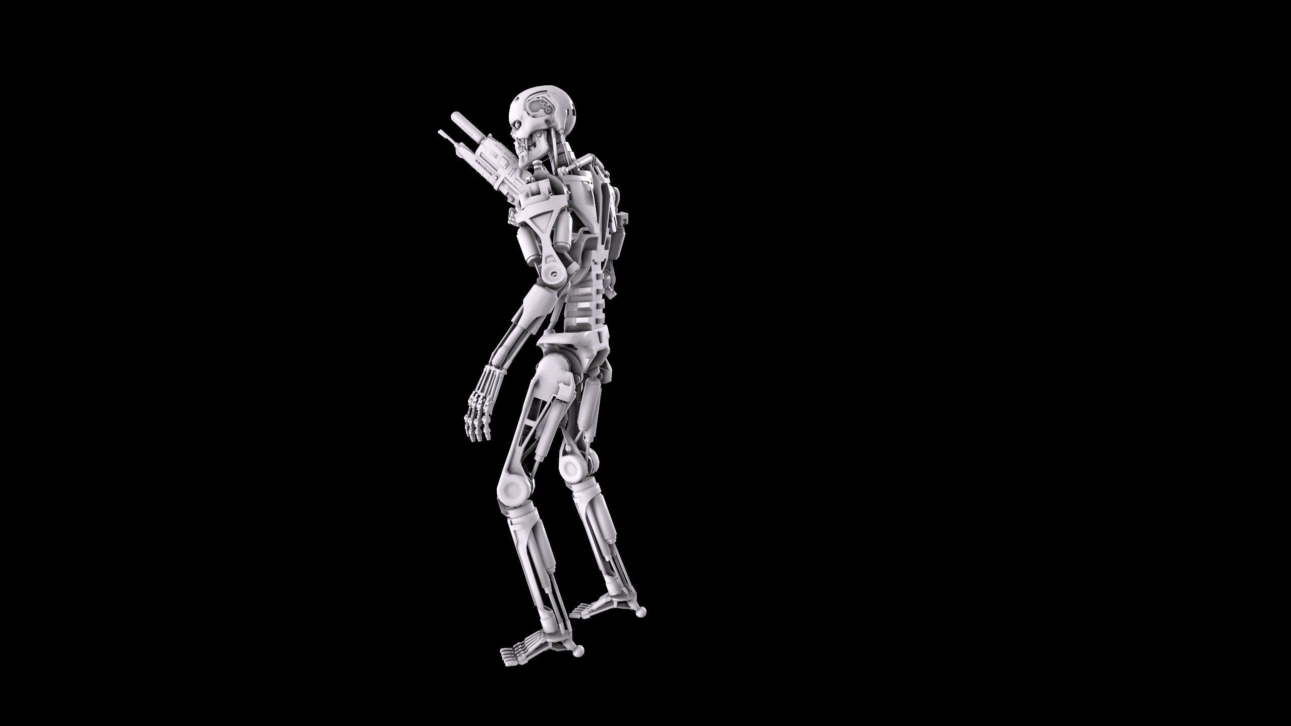 Terminator T-800 Endoskeleton Pose 1 3D print model_13