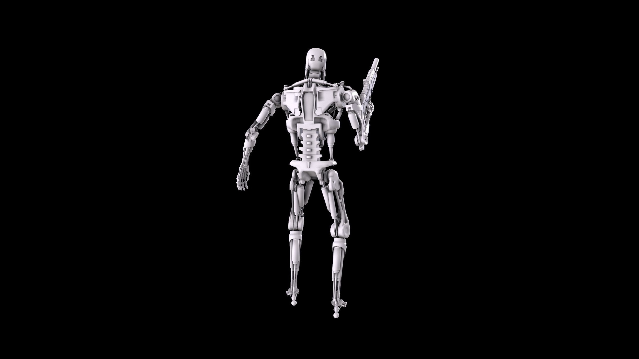 Terminator T-800 Endoskeleton Pose 1 3D print model_10
