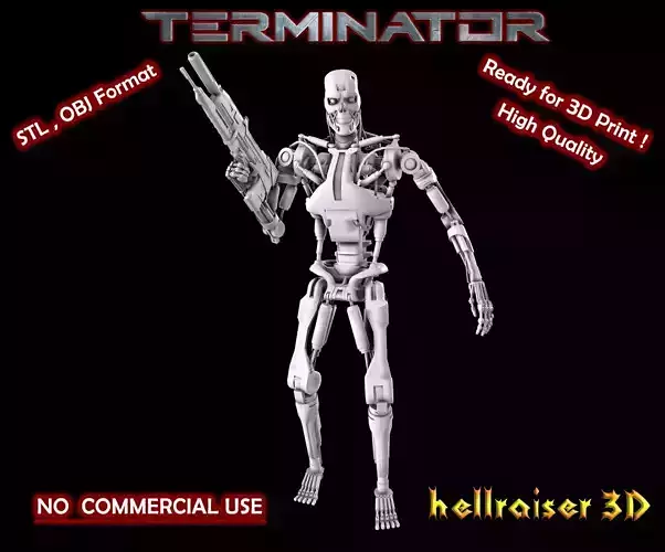 Terminator T-800 Endoskeleton Pose 1