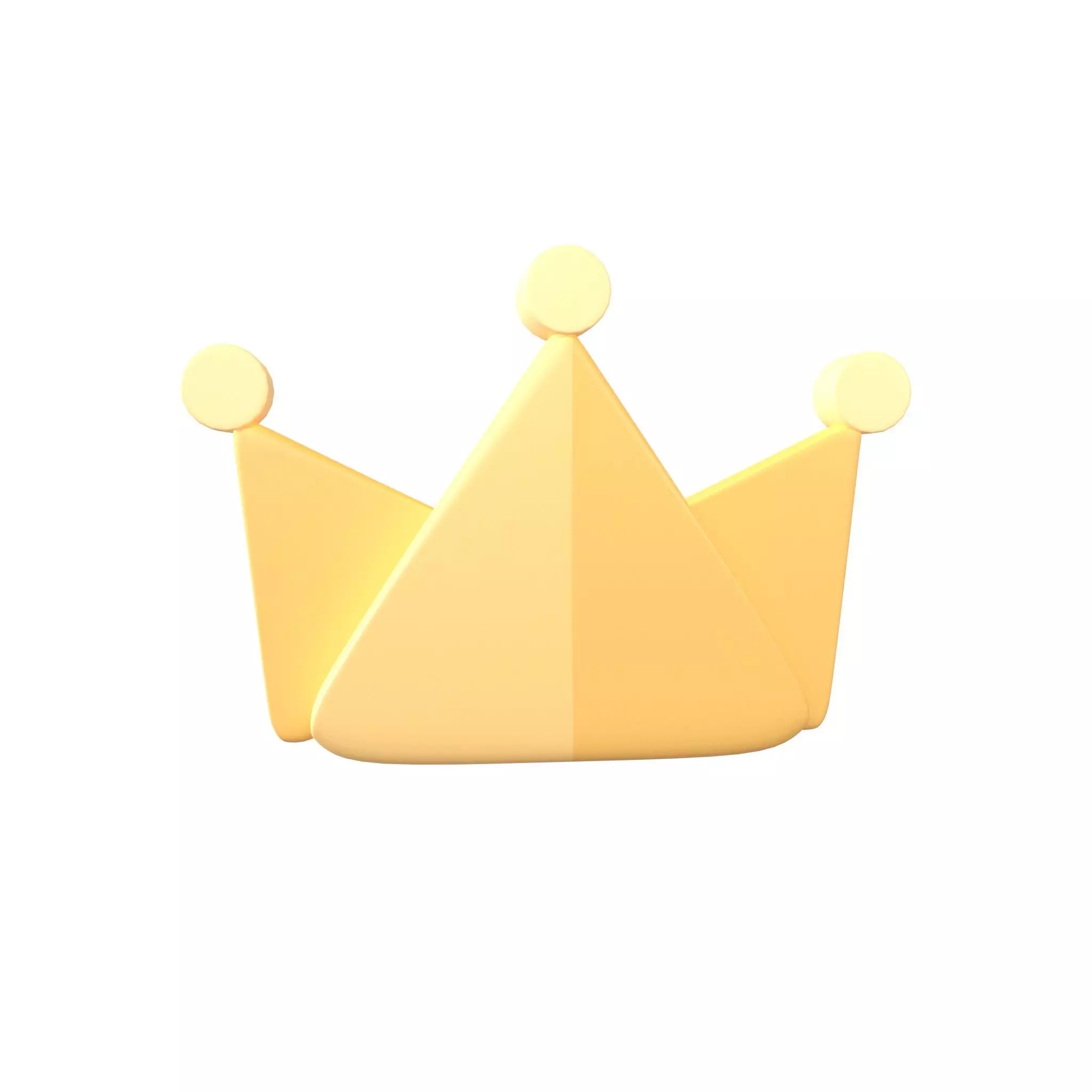 Crown Icon v1 001 Low-poly 3D model_0