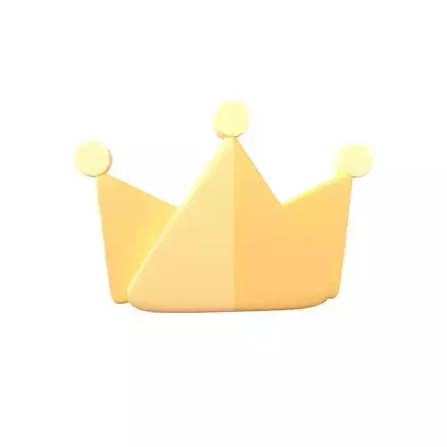 Crown Icon v1 001 Low-poly 3D model