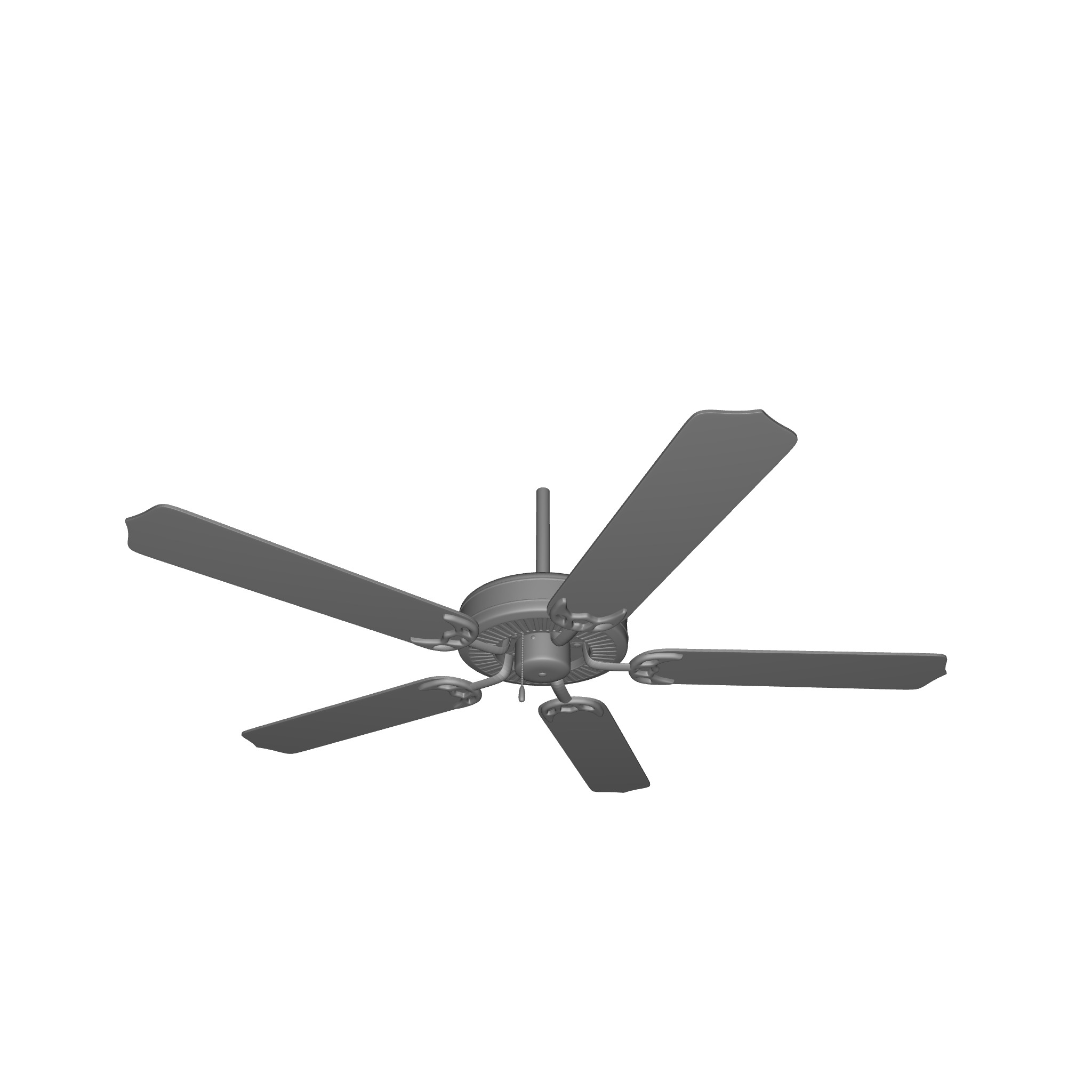 Kelsi Blade Standard Ceiling Fan  3D model_3