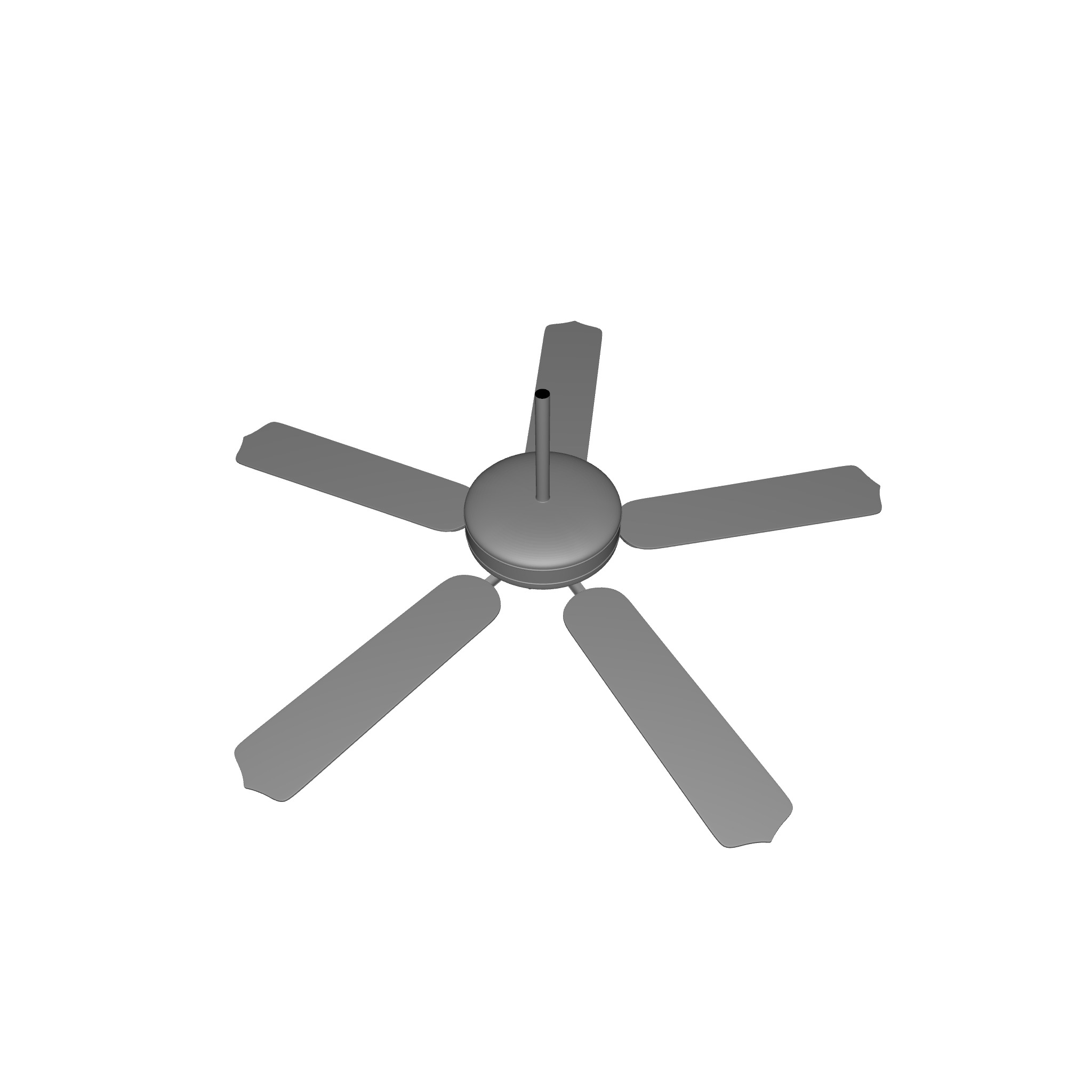 Kelsi Blade Standard Ceiling Fan  3D model_4