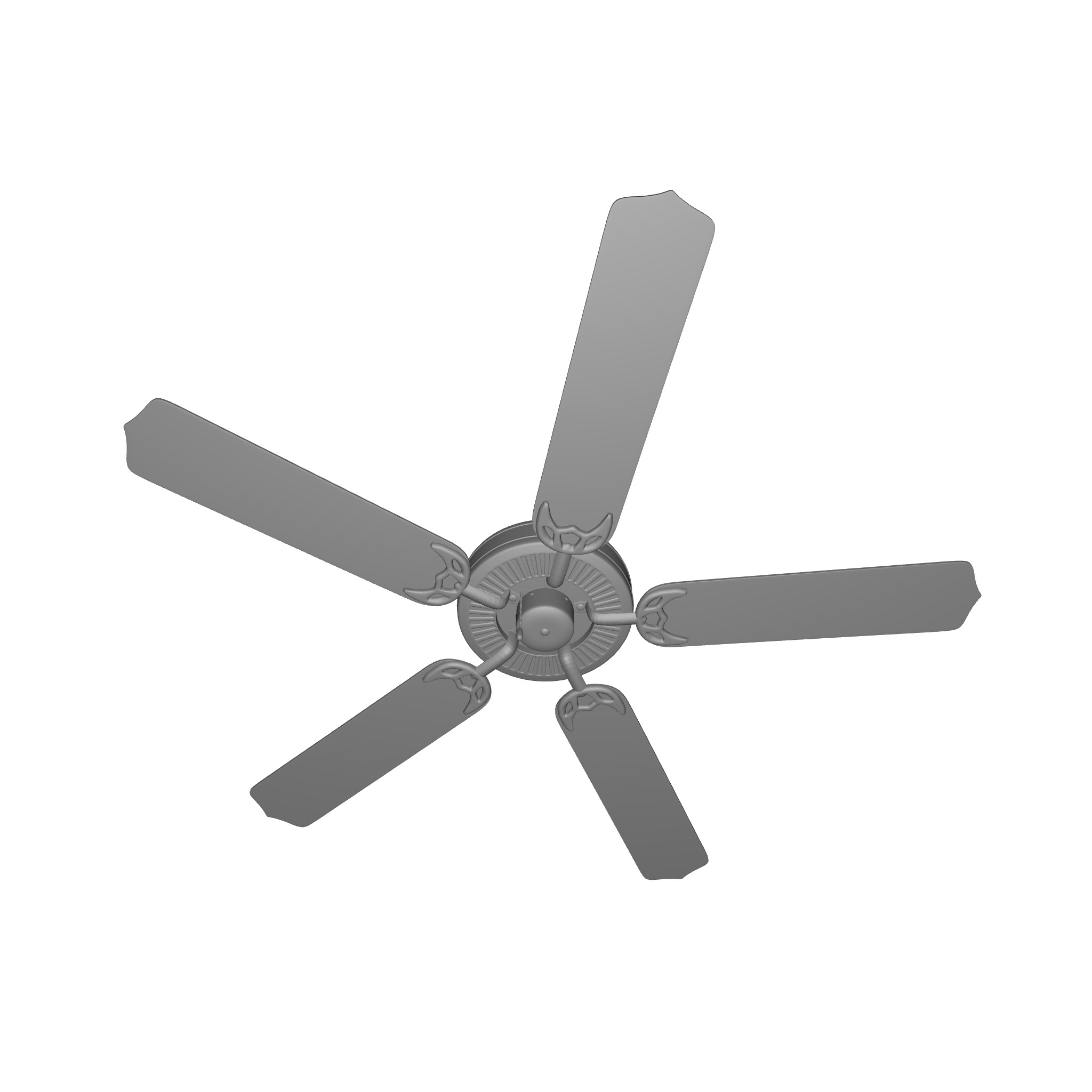 Kelsi Blade Standard Ceiling Fan  3D model_5