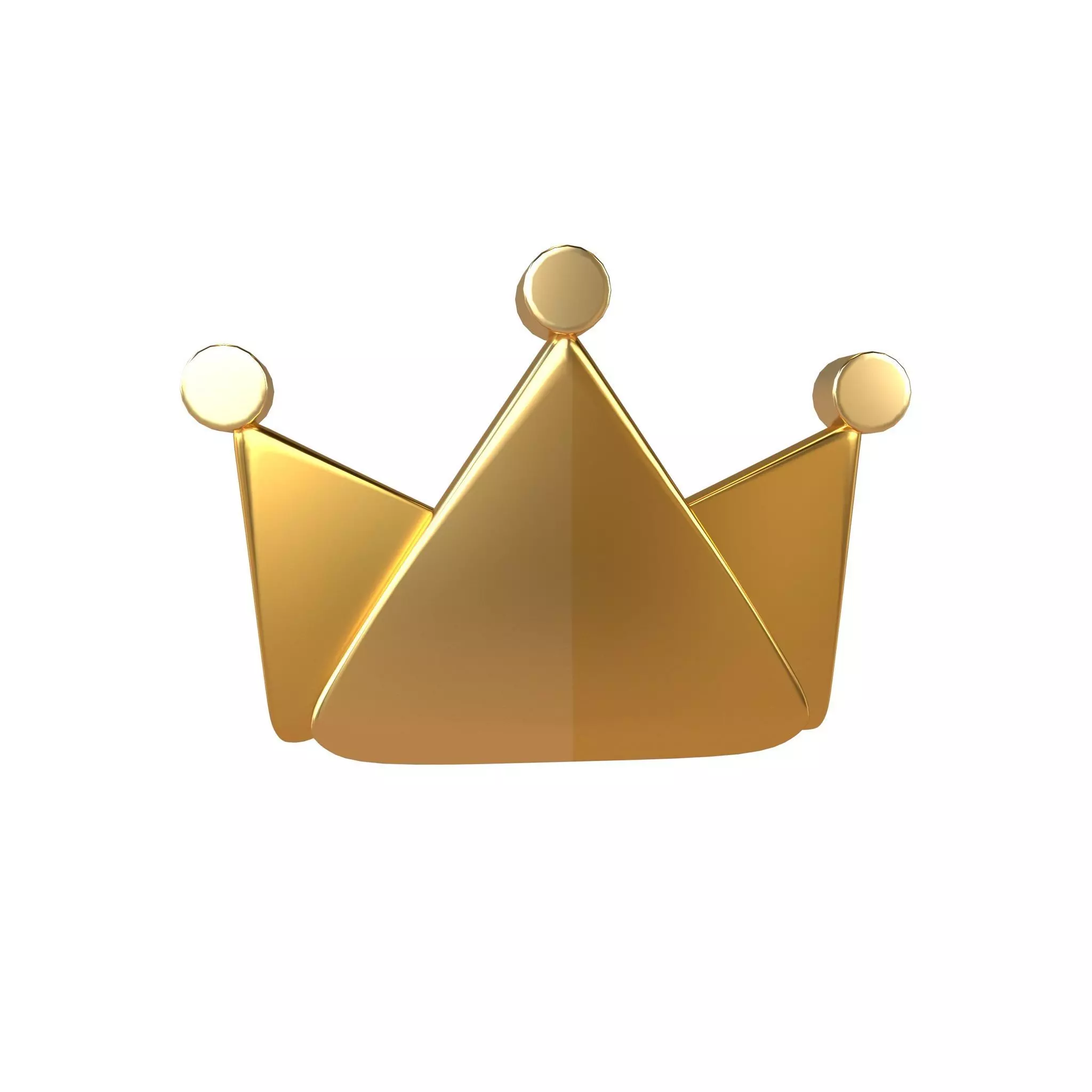 Crown Icon v1 002 Low-poly 3D model_0