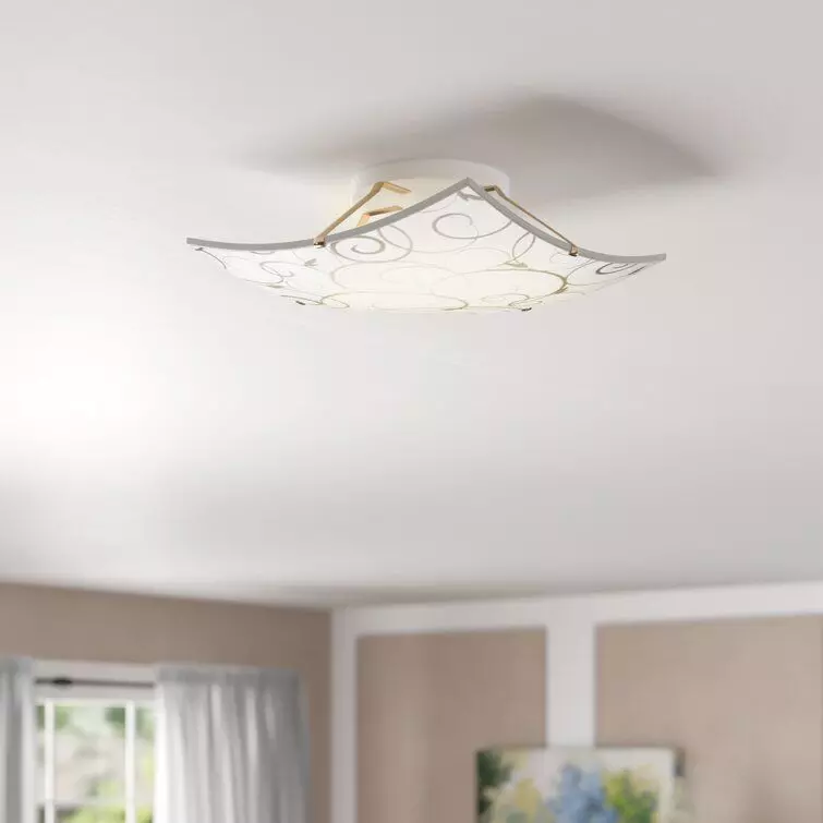 Coro Emerita Light Unique Statement Geometric Flush Mount Free 3D model