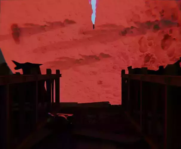 arcane red moon scene