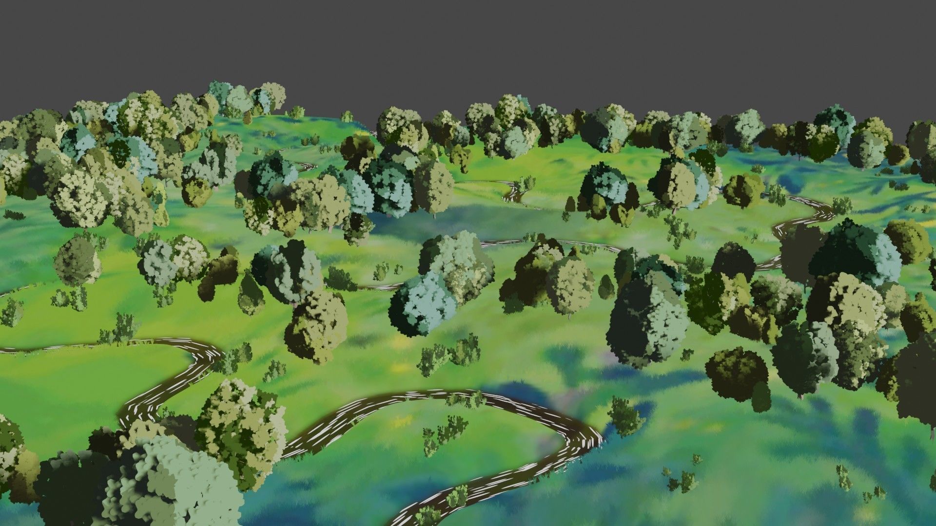 landscape forest 3D model_3
