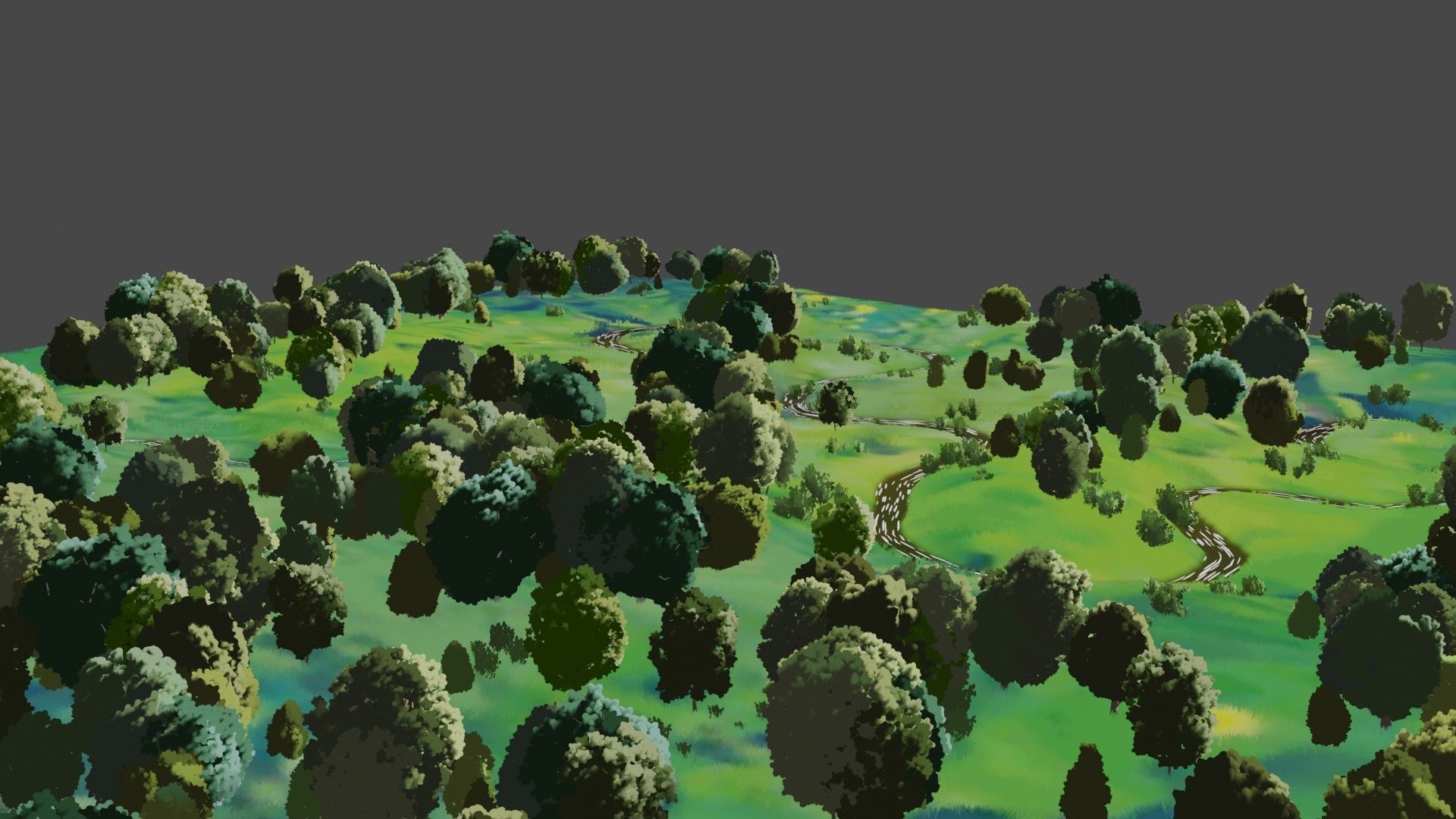 landscape forest 3D model_2