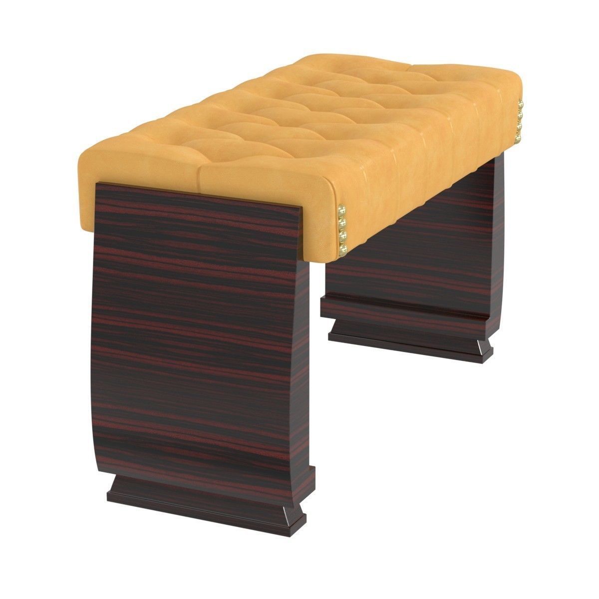 Rare Steinway   Sons Art Deco style grand piano with bench 3D model_16