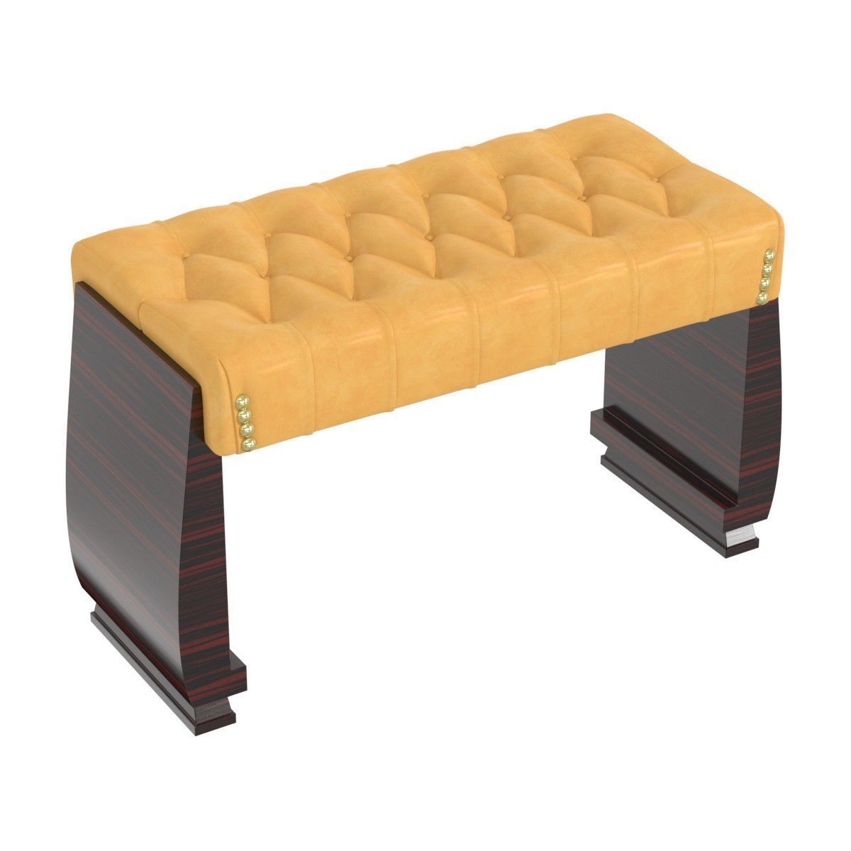 Rare Steinway   Sons Art Deco style grand piano with bench 3D model_14