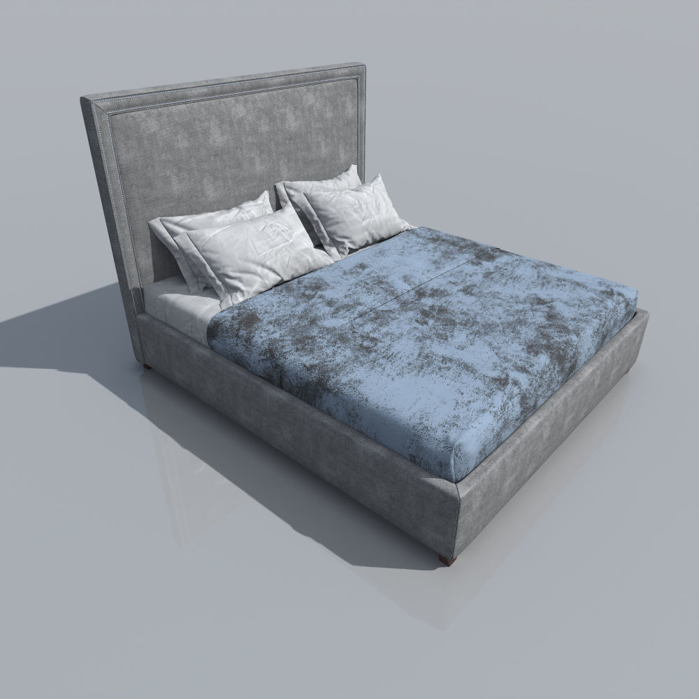 Hamilton bed Free 3D model_1