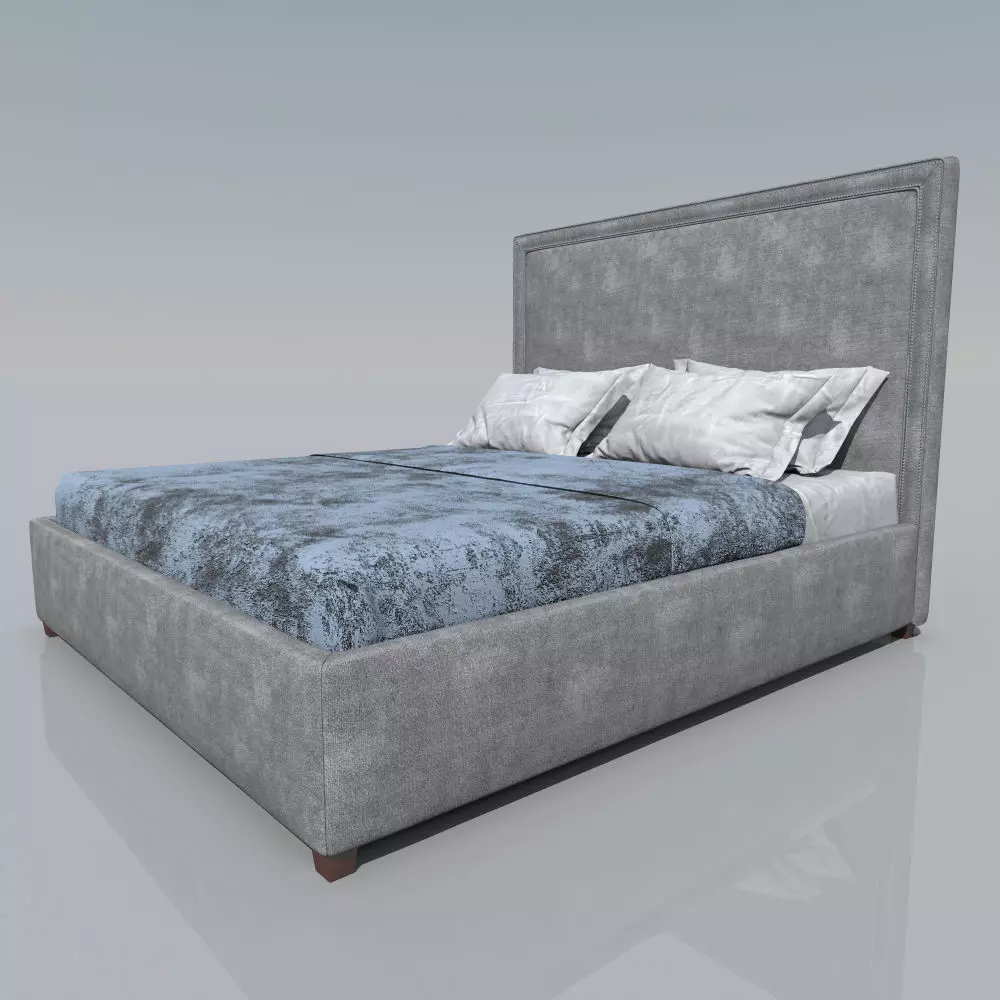 Hamilton bed Free 3D model_0