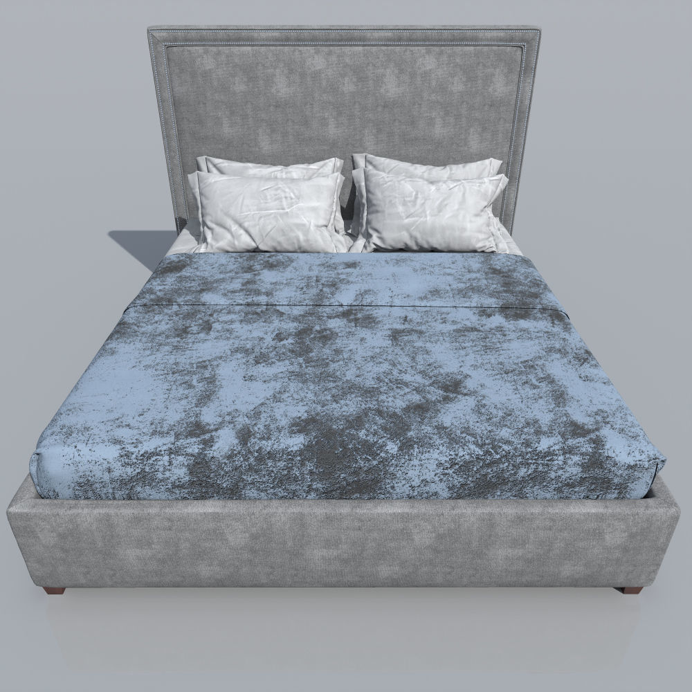 Hamilton bed Free 3D model_2