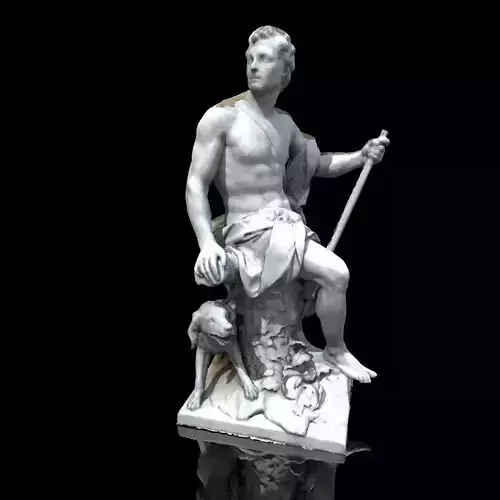 Chasseur sculpture Free 3D model