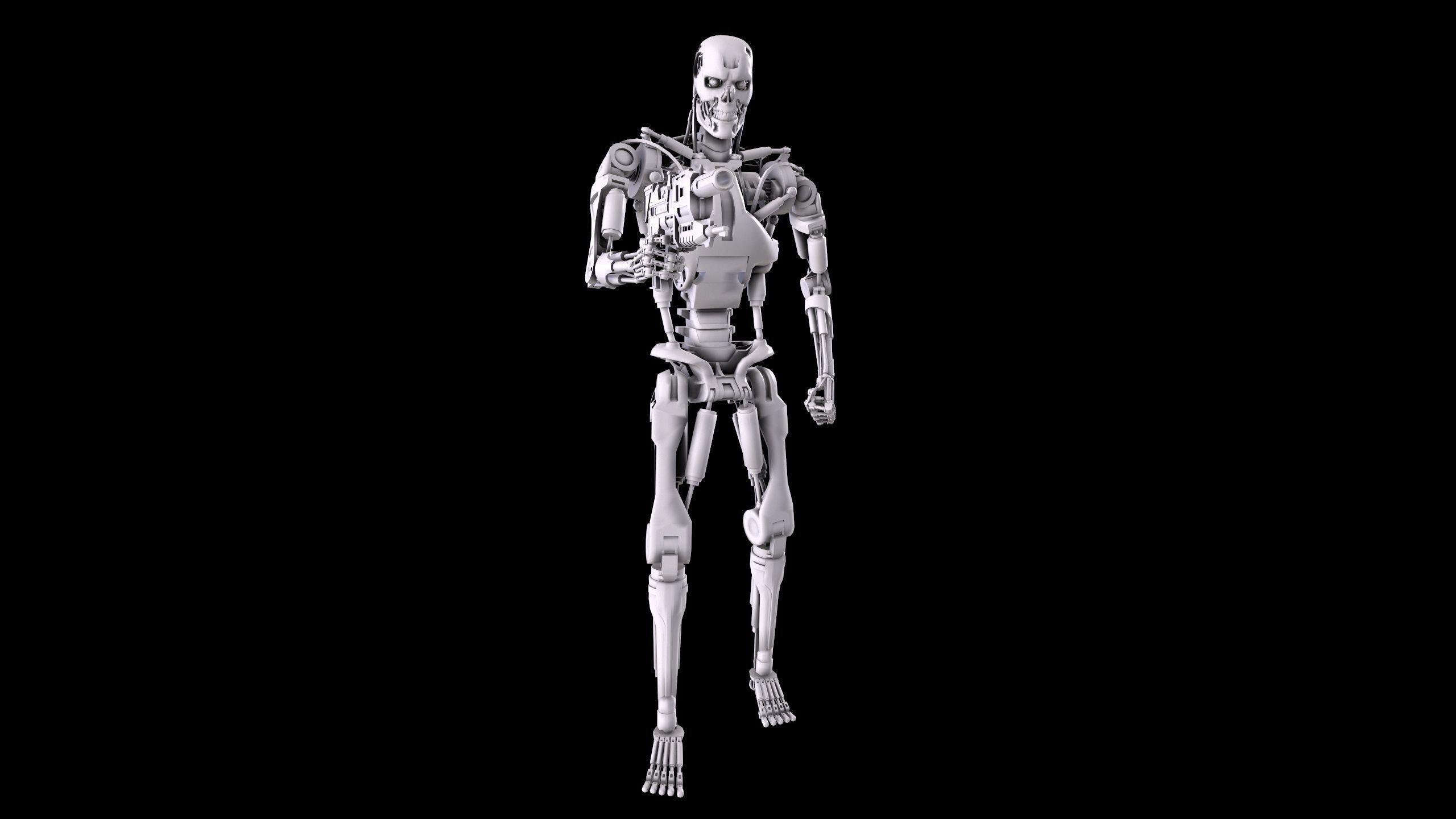 Terminator T-800 Endoskeleton Pose 3 3D print model_16