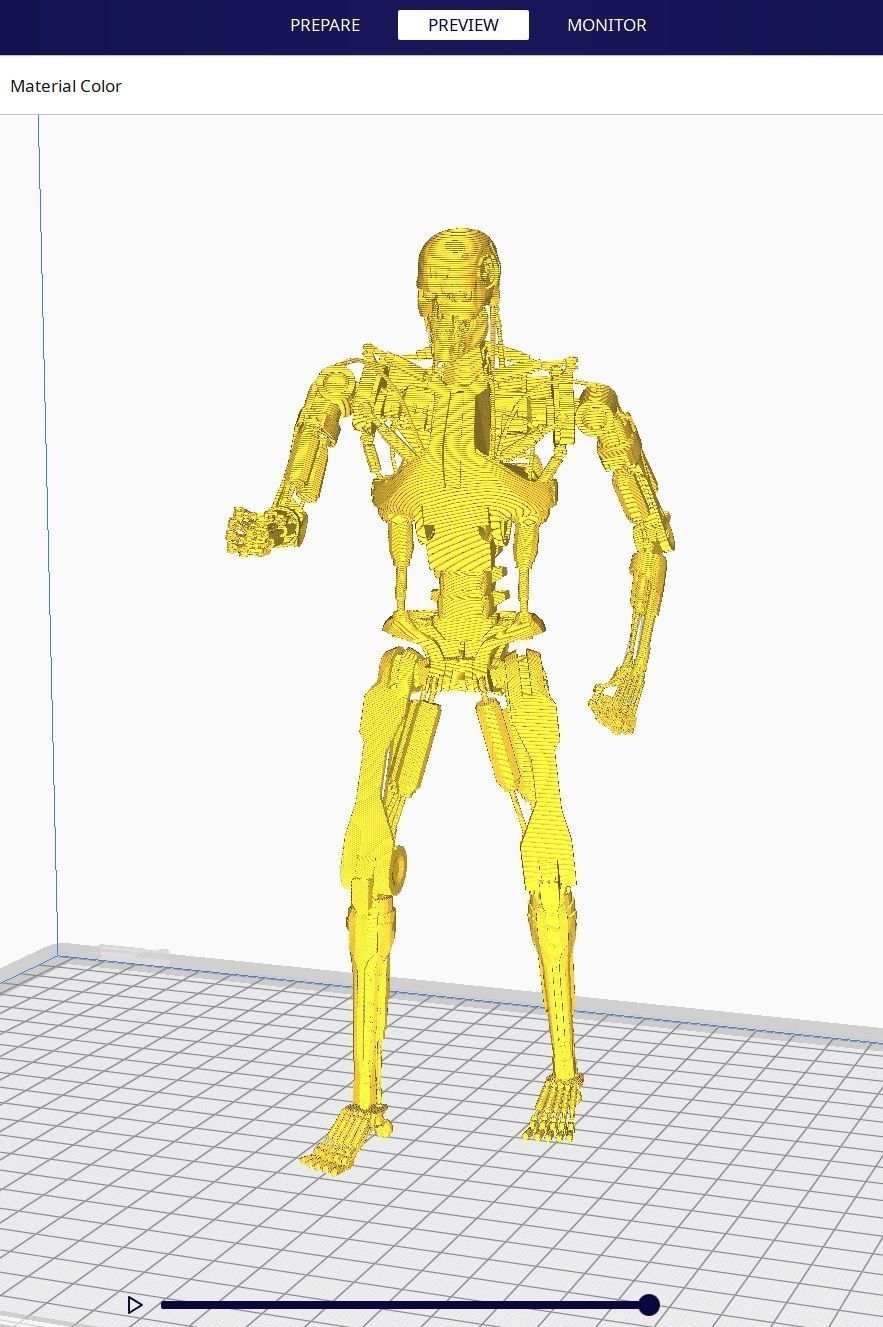 Terminator T-800 Endoskeleton Pose 3 3D print model_3