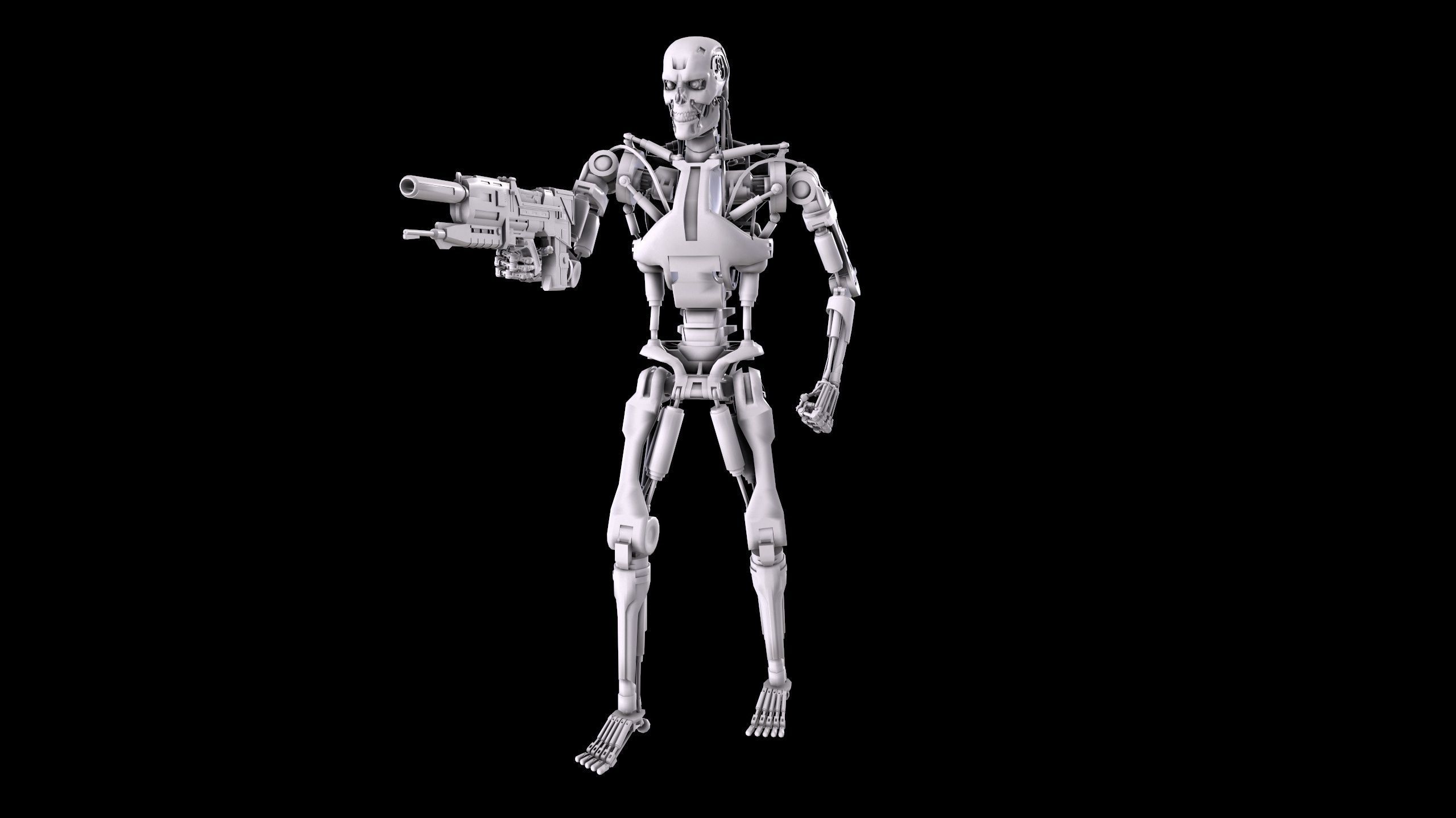 Terminator T-800 Endoskeleton Pose 3 3D print model_15