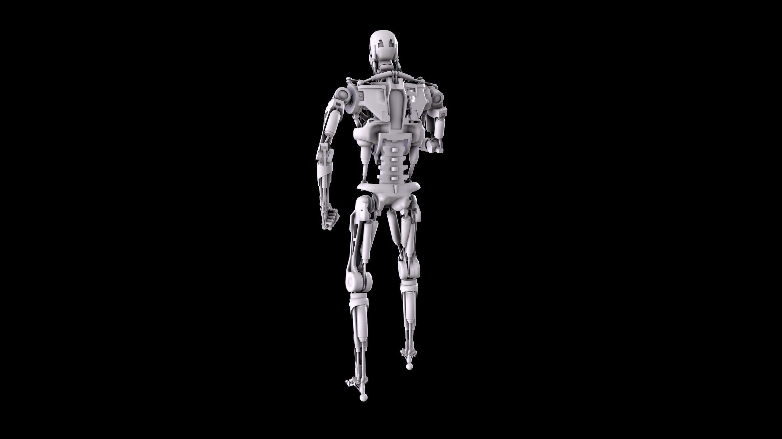 Terminator T-800 Endoskeleton Pose 3 3D print model_10
