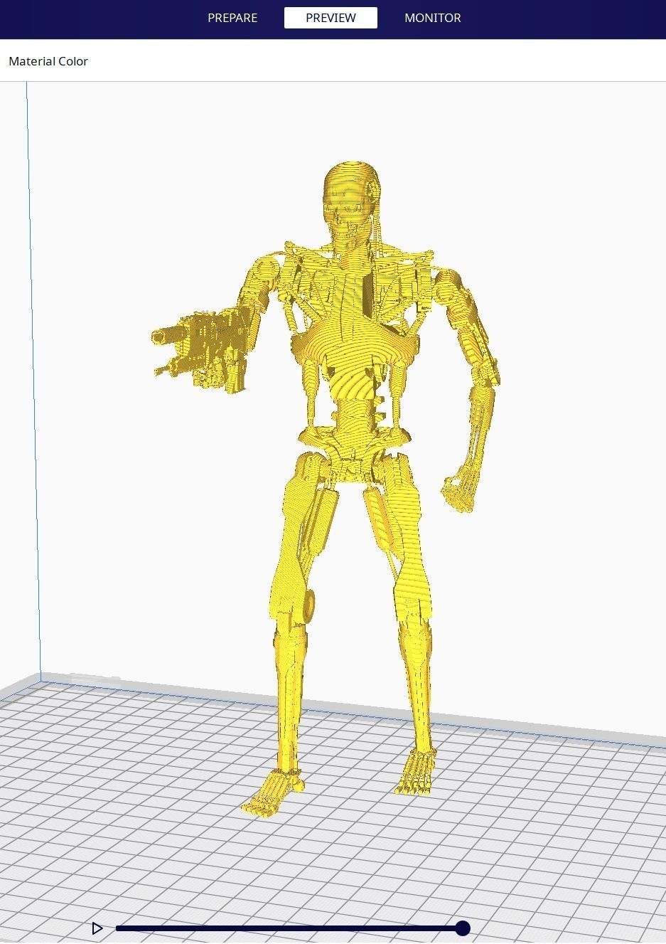 Terminator T-800 Endoskeleton Pose 3 3D print model_2