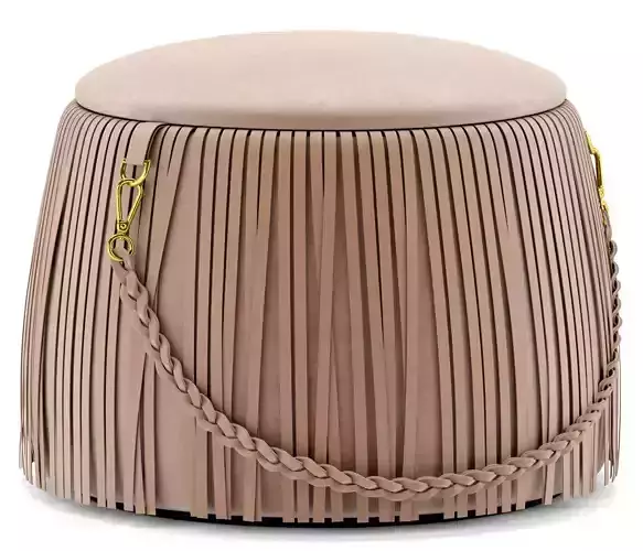 Ribbon pouf