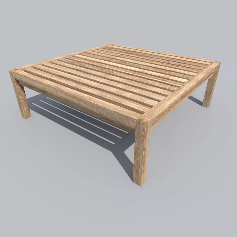 garden table Free 3D model_0