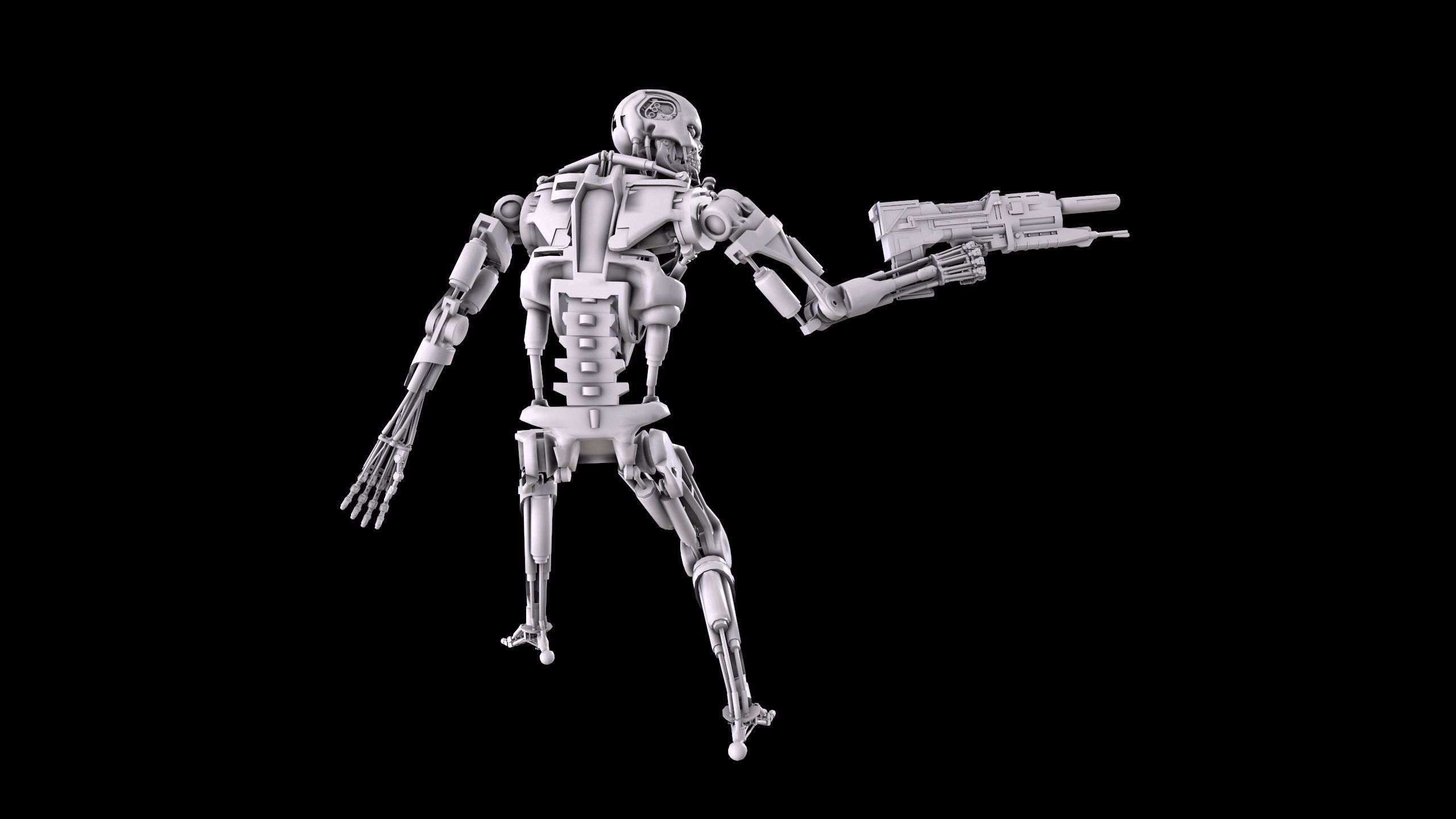 Terminator T-800 Endoskeleton Bundle 3D print model_72