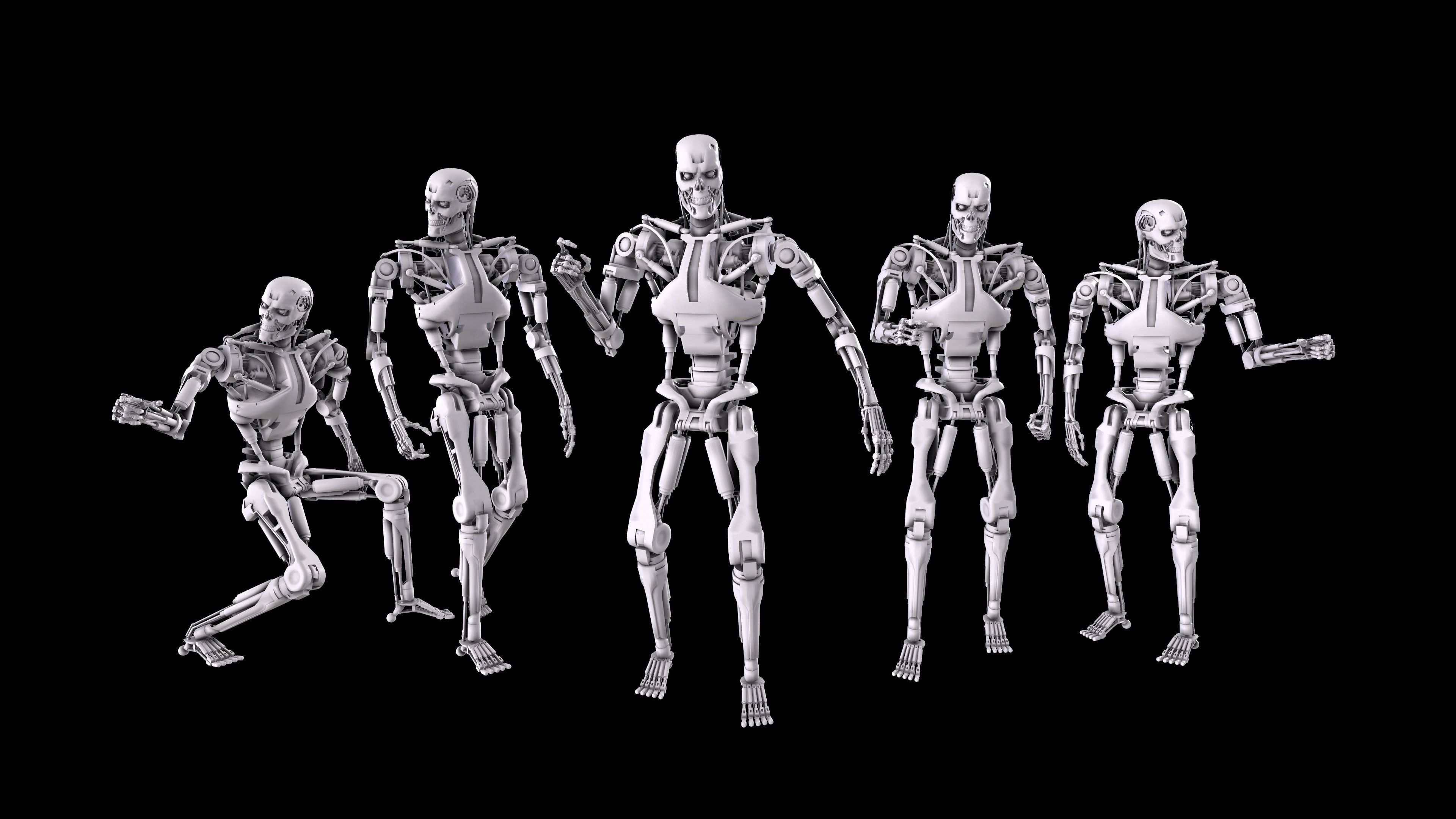 Terminator T-800 Endoskeleton Bundle 3D print model_2