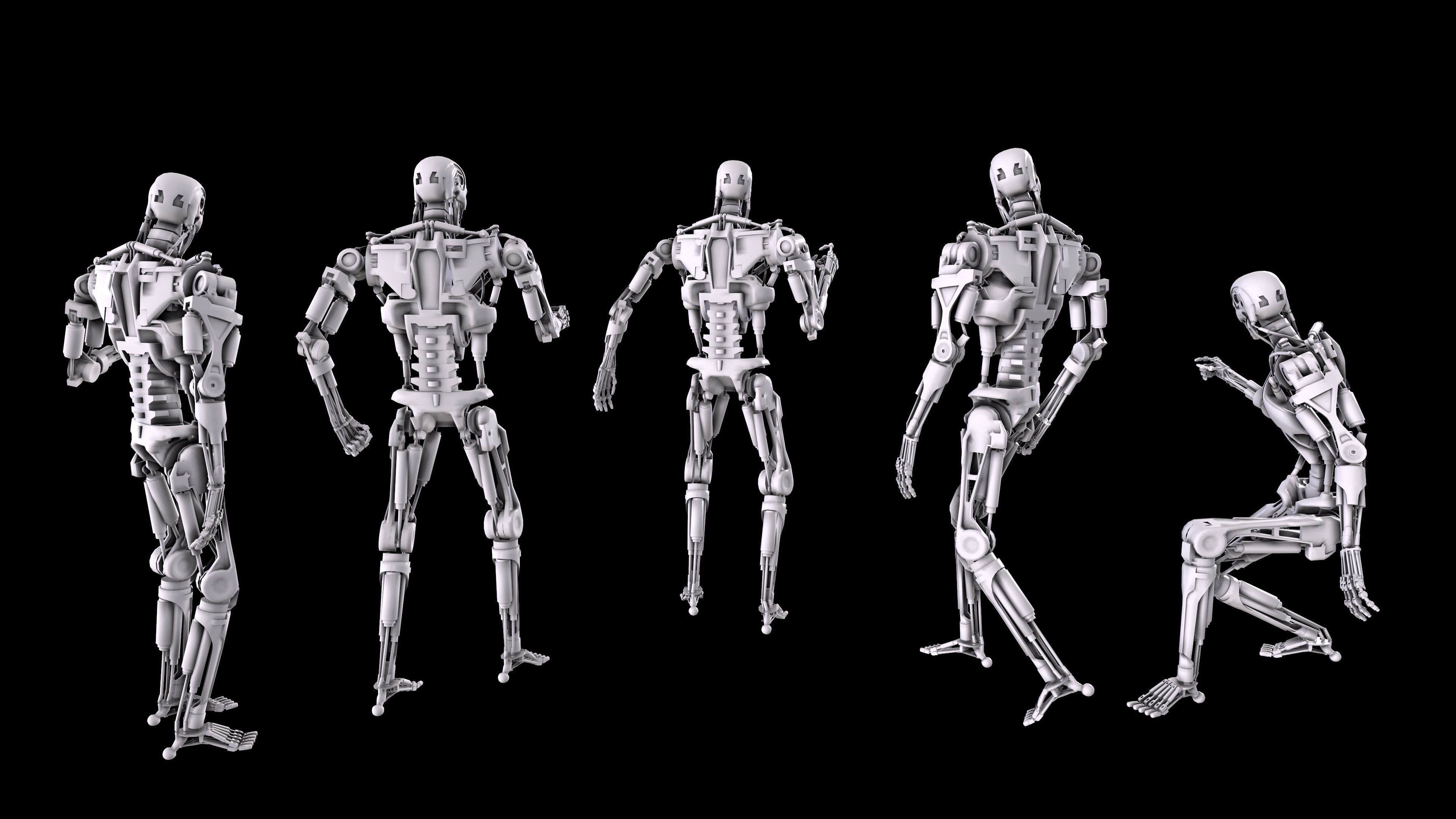 Terminator T-800 Endoskeleton Bundle 3D print model_4