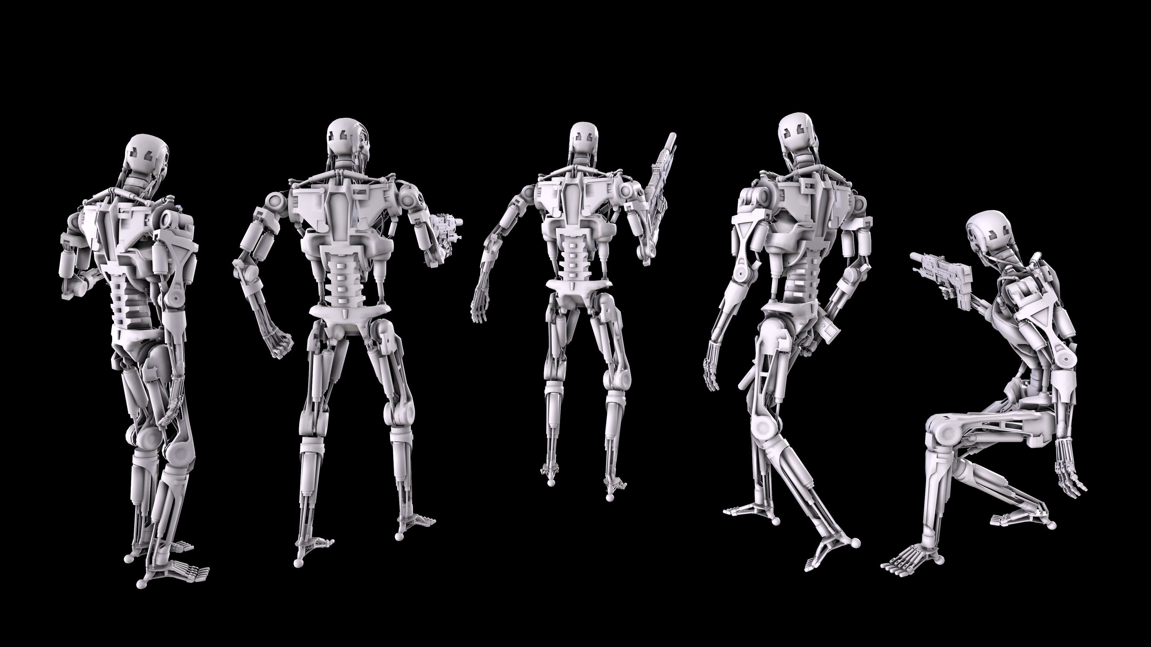 Terminator T-800 Endoskeleton Bundle 3D print model_3