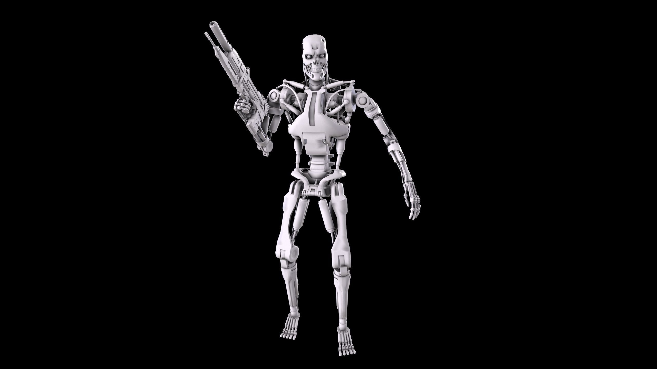 Terminator T-800 Endoskeleton Bundle 3D print model_28