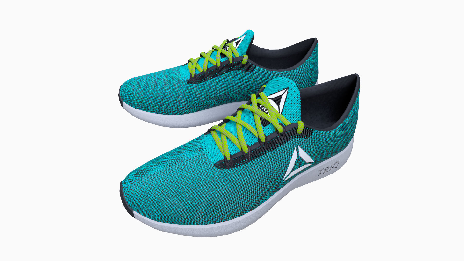 Sport Shoes Low-poly 3D model_10