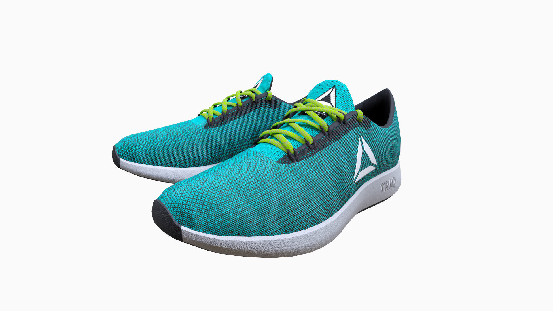 Sport Shoes Low-poly 3D model_2