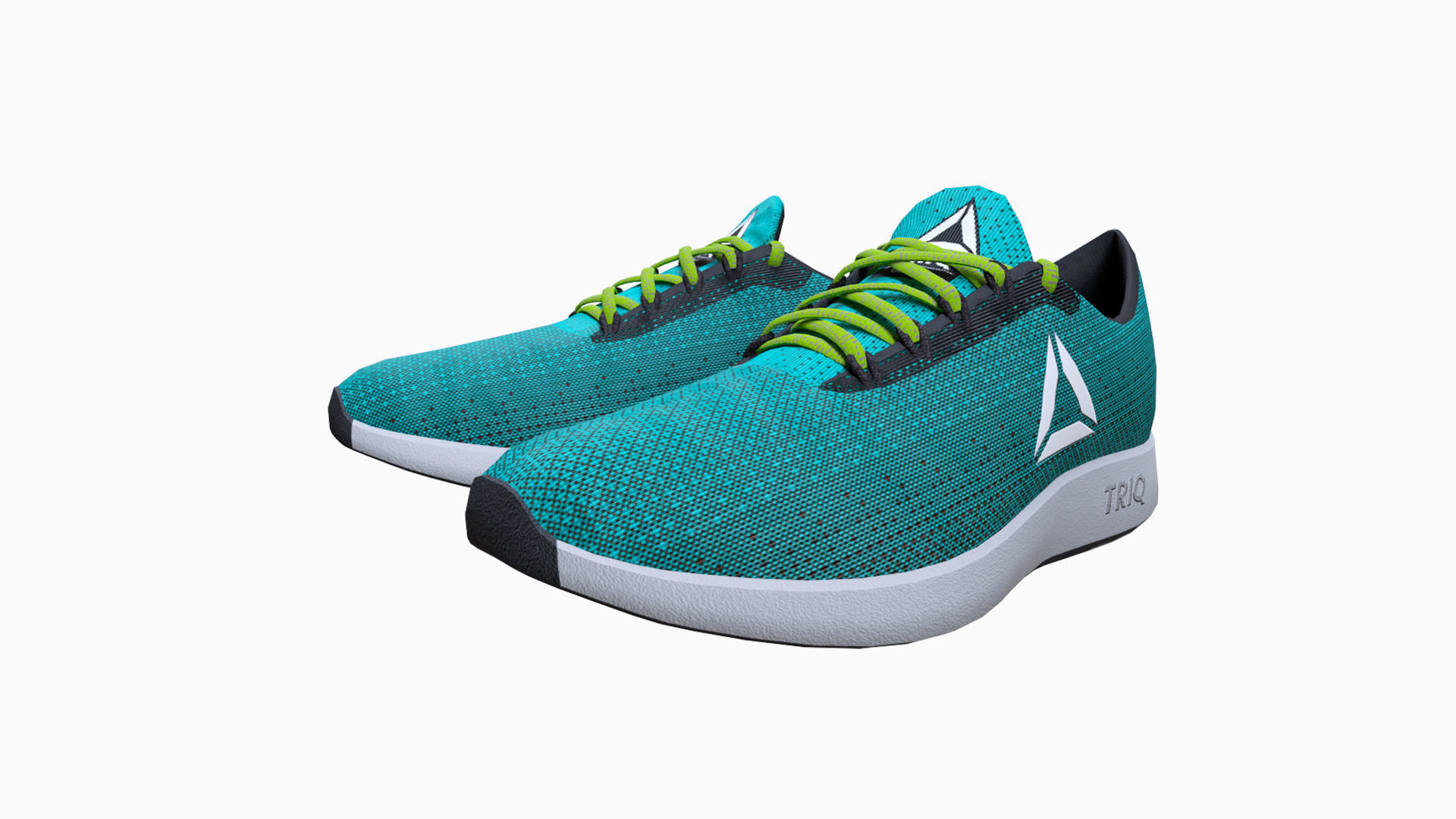 Sport Shoes Low-poly 3D model_7