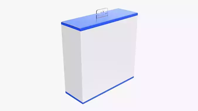Cardboard box with hanger mockup