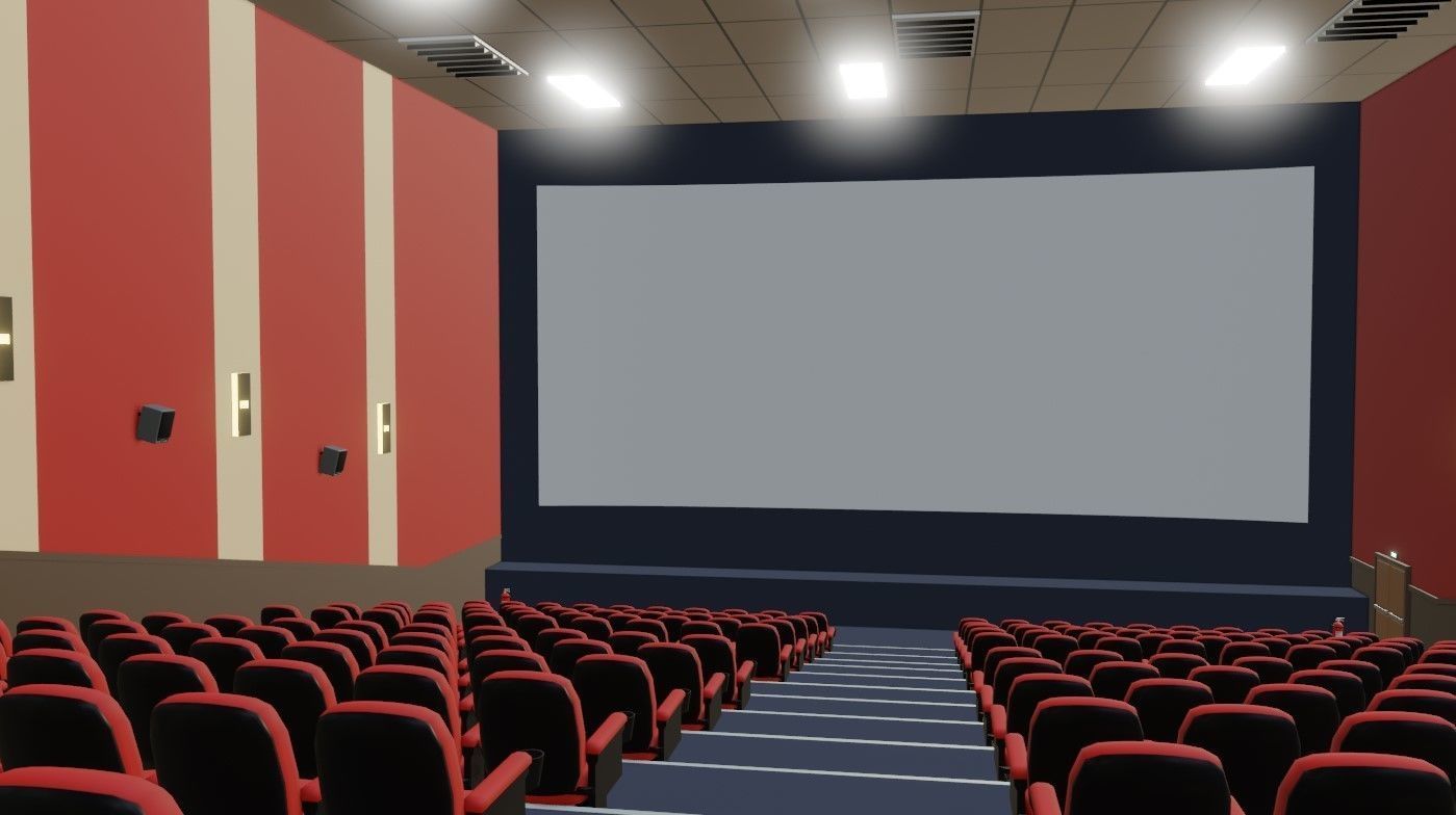 Movie Theater - Cinema 3D model_5