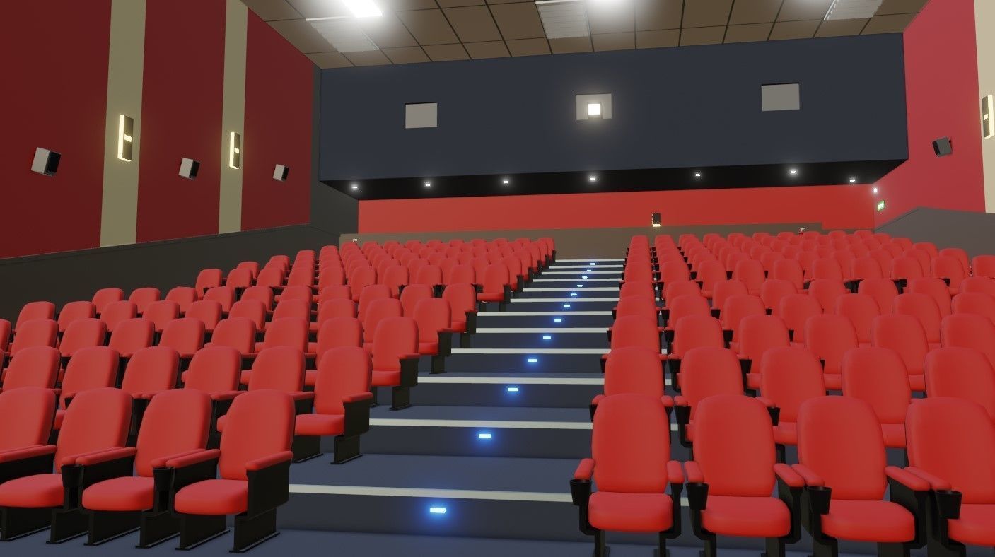 Movie Theater - Cinema 3D model_21