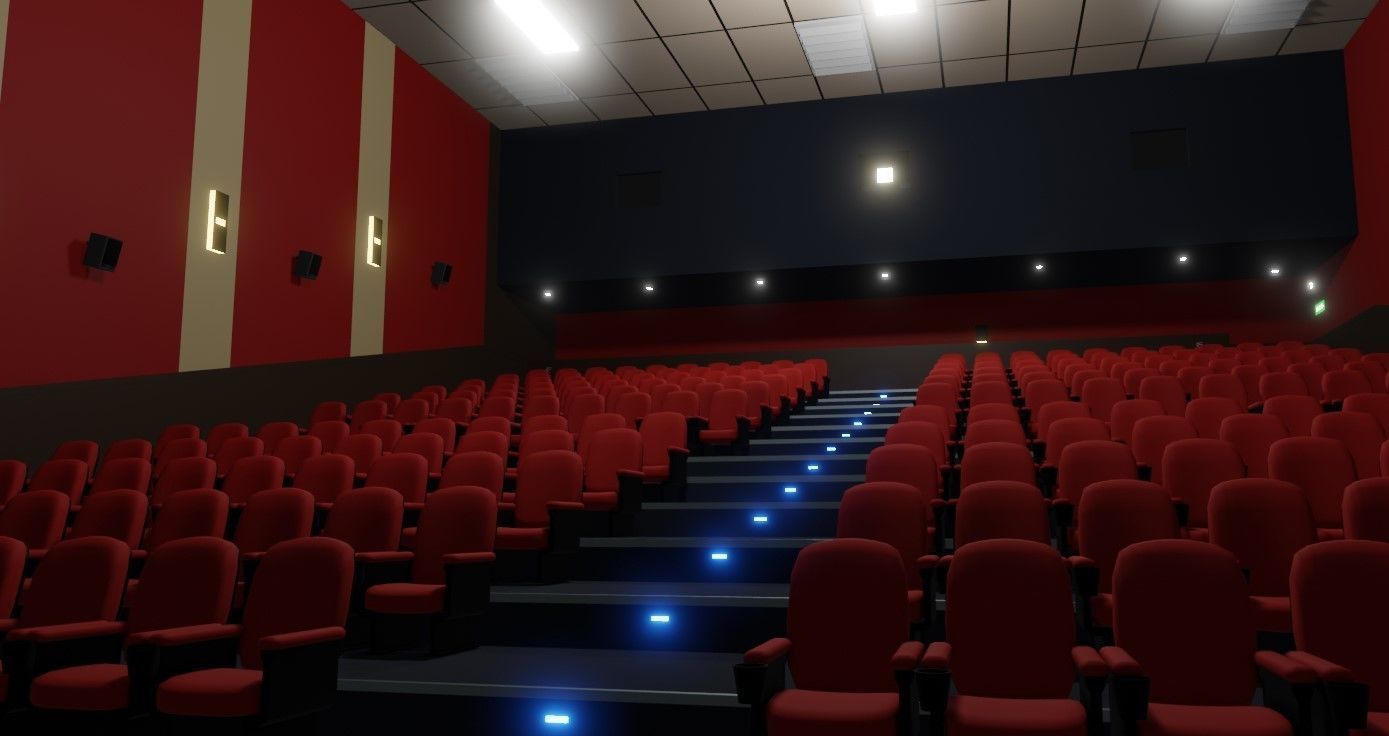 Movie Theater - Cinema 3D model_8